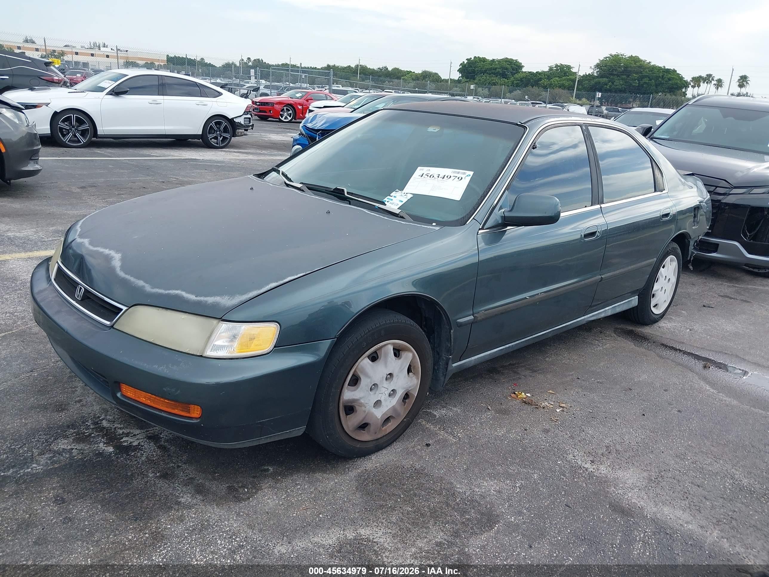 1997 Honda Accord Lx Green vin: JHMCD5635VC005991