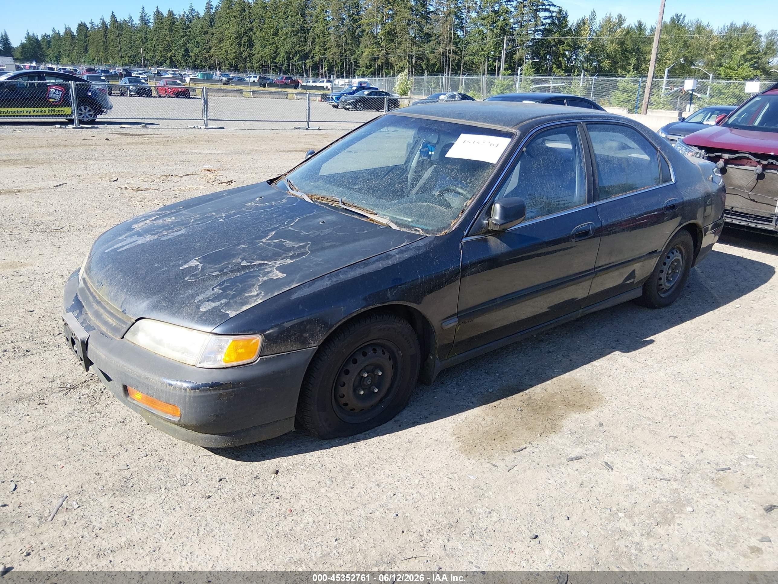 1995 Honda Accord Lx Black vin: JHMCD5639SC061038