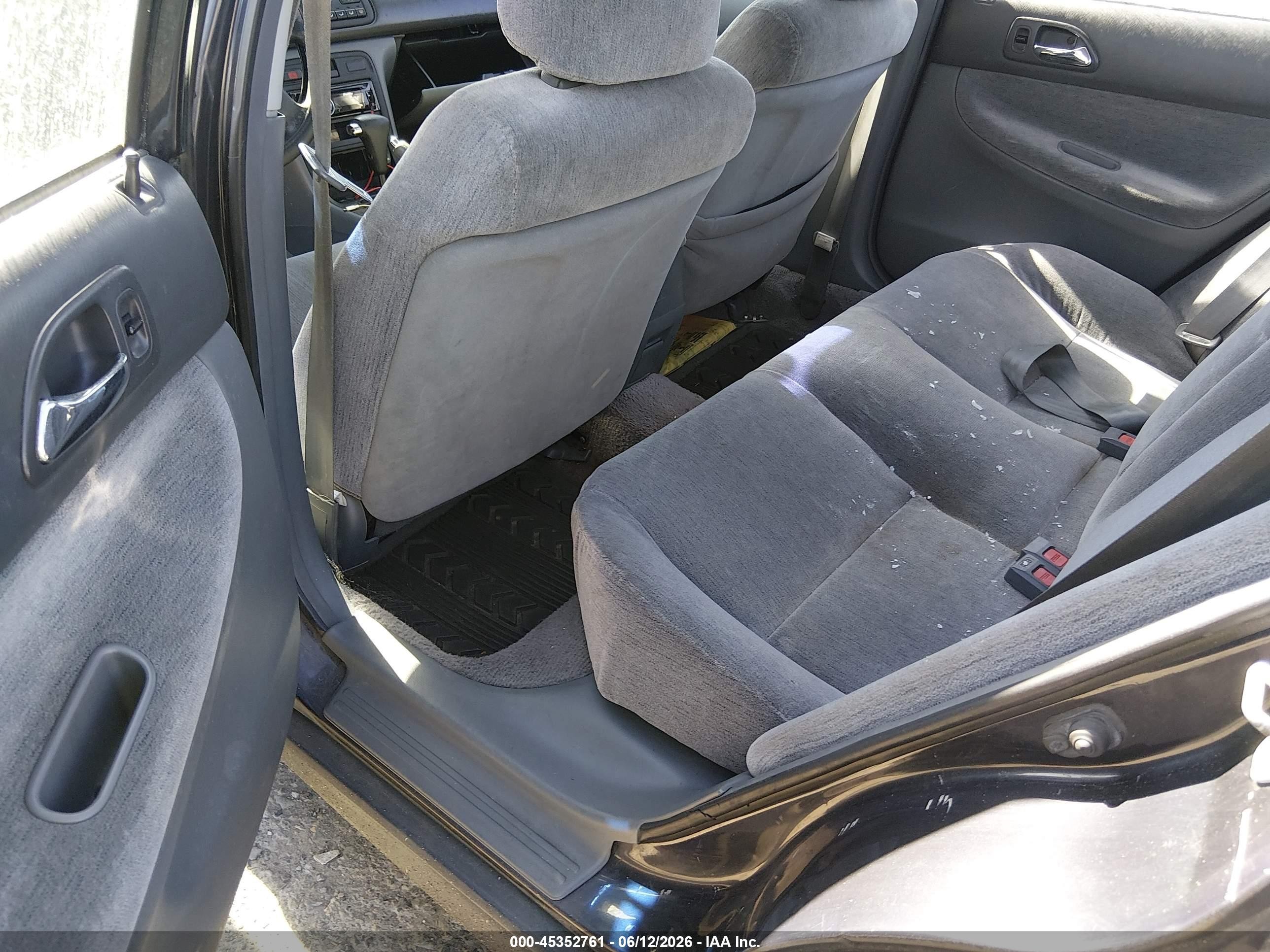 1995 Honda Accord Lx Black vin: JHMCD5639SC061038