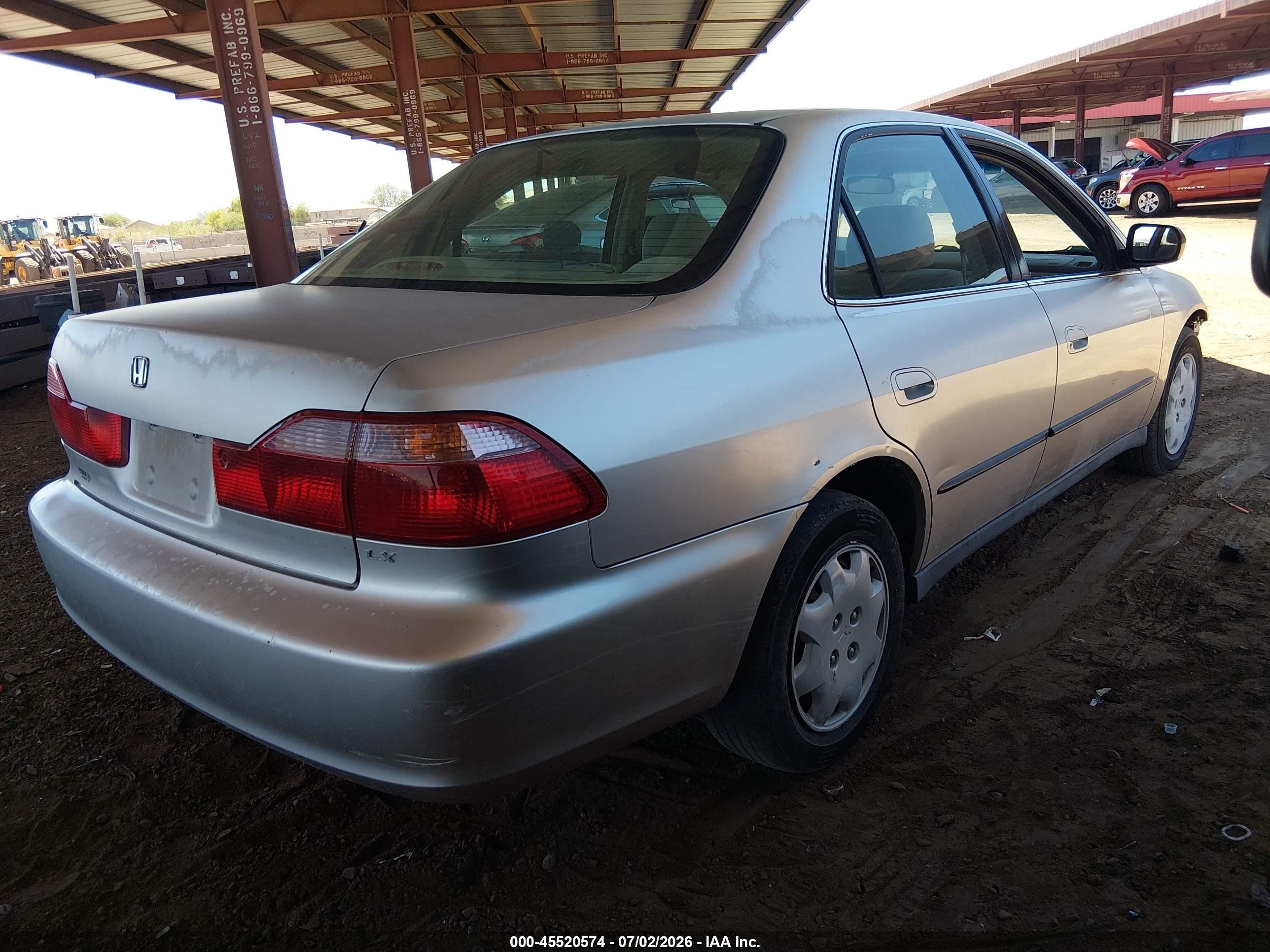 1999 Honda Accord Lx Silver vin: JHMCG5548XC043851