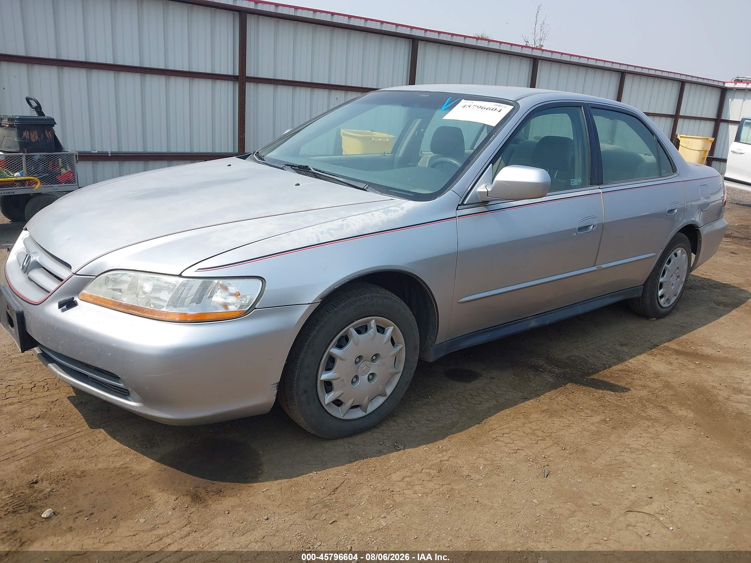 2002 Honda Accord 2.3 Lx Silver vin: JHMCG55492C033385