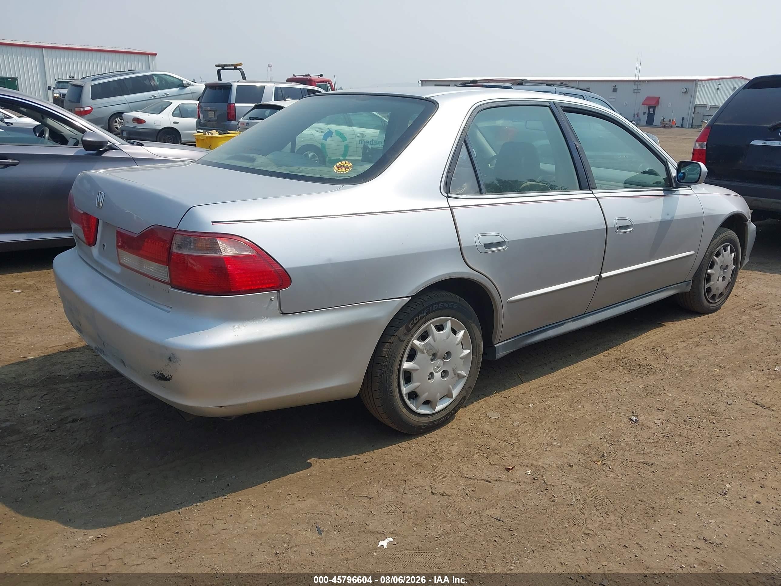 2002 Honda Accord 2.3 Lx Silver vin: JHMCG55492C033385