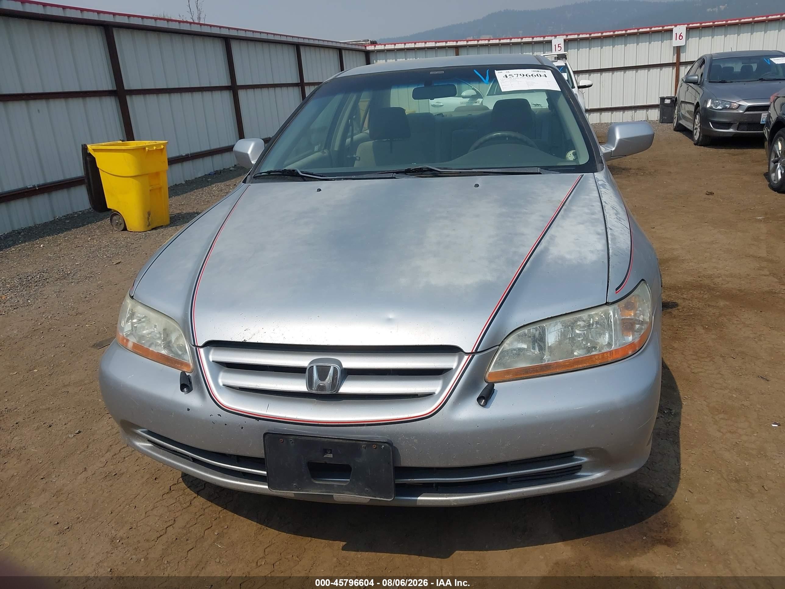 2002 Honda Accord 2.3 Lx Silver vin: JHMCG55492C033385