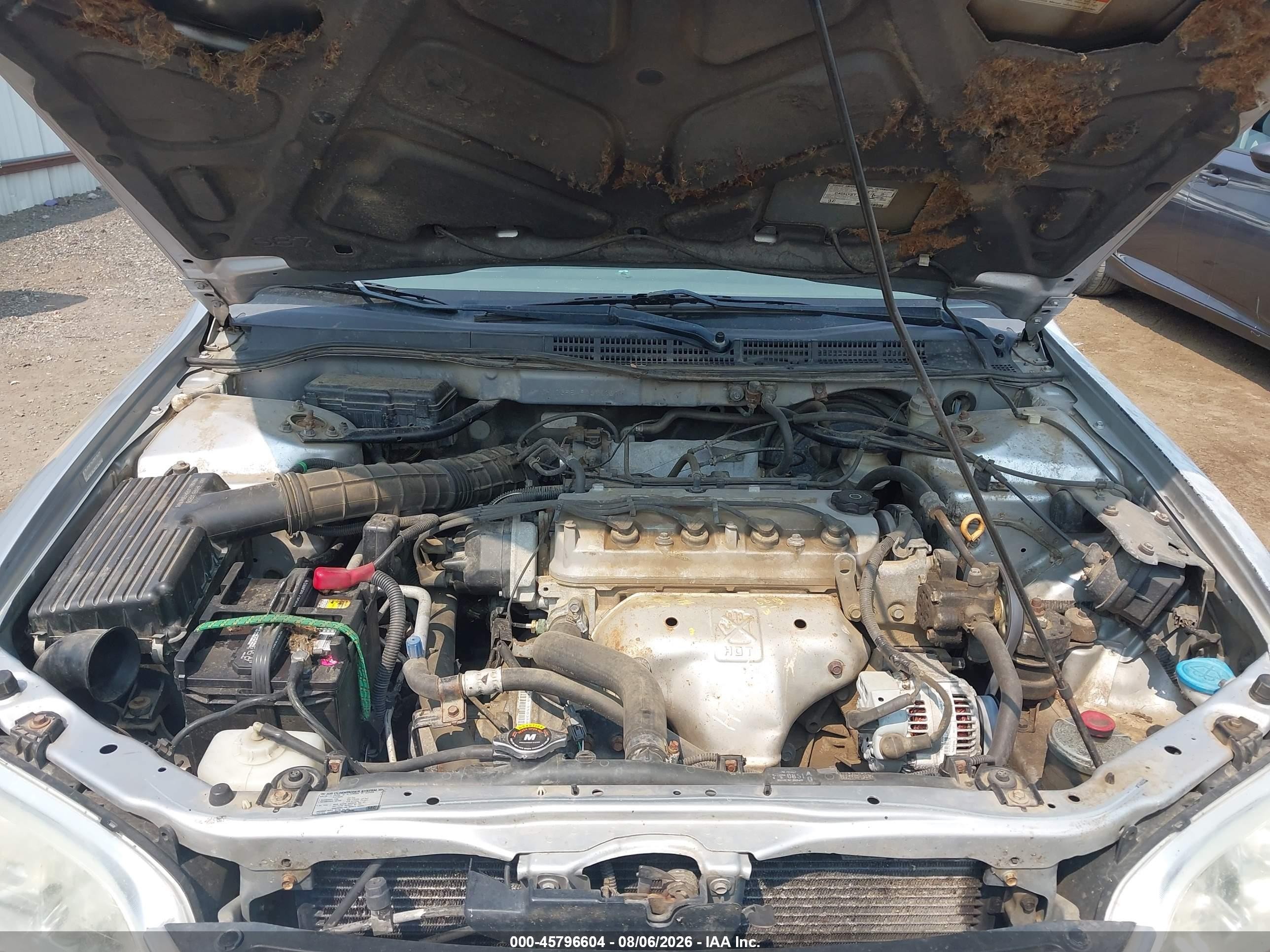 2002 Honda Accord 2.3 Lx Silver vin: JHMCG55492C033385