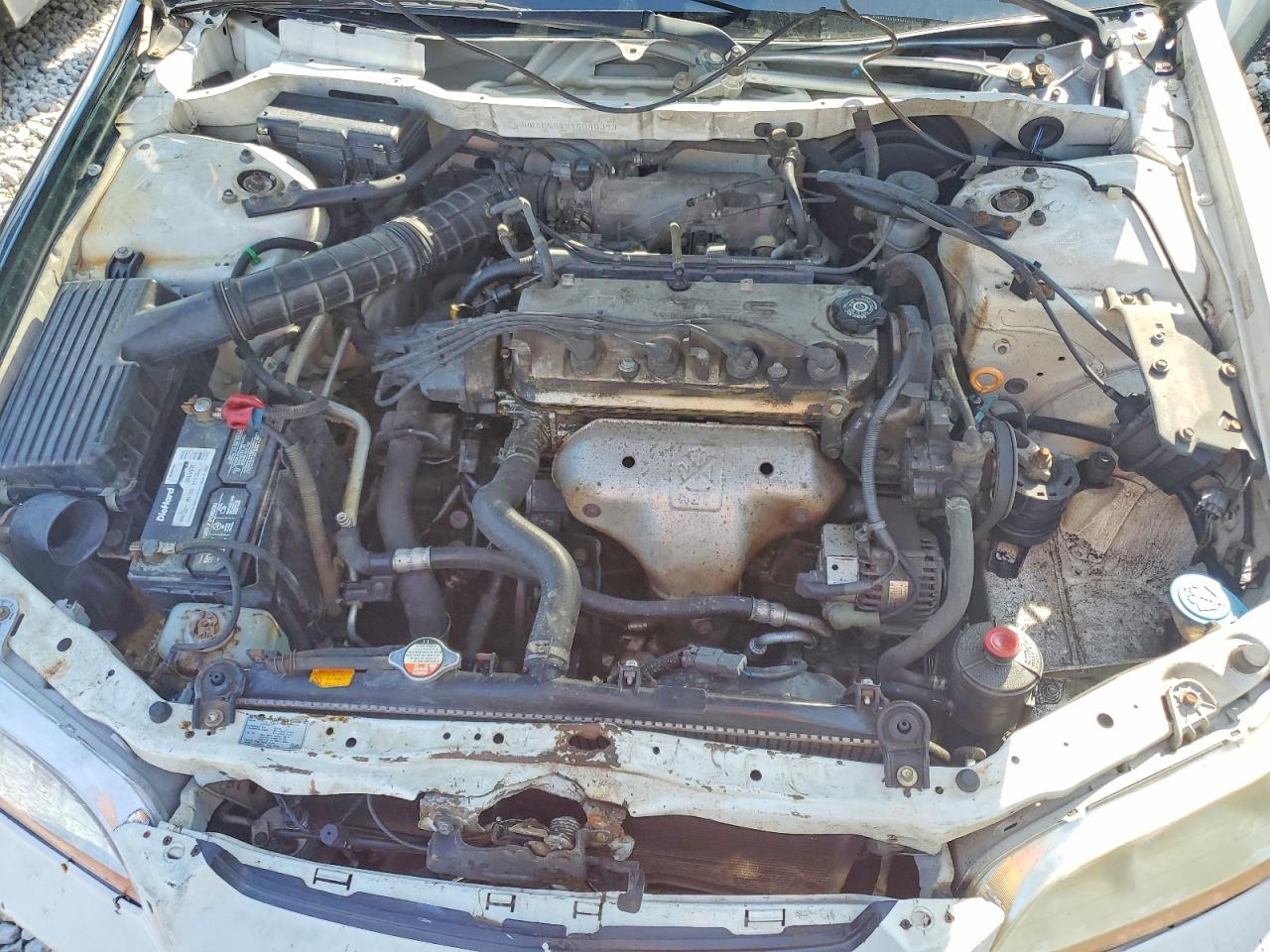 2000 Honda Accord Lx White vin: JHMCG5640YC040393