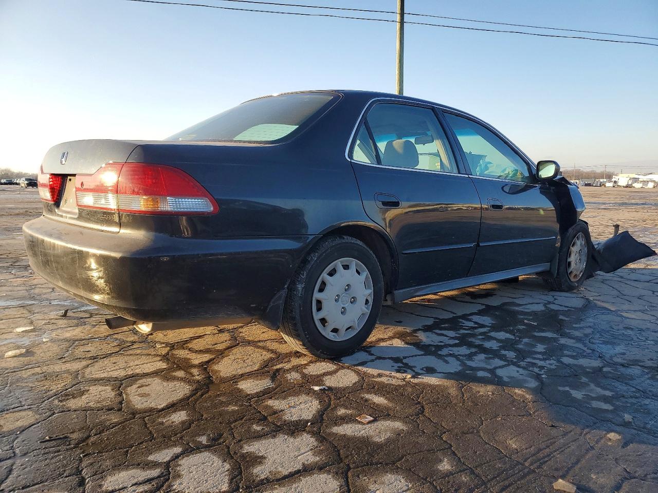 2001 Honda Accord Lx Black vin: JHMCG56411C000295