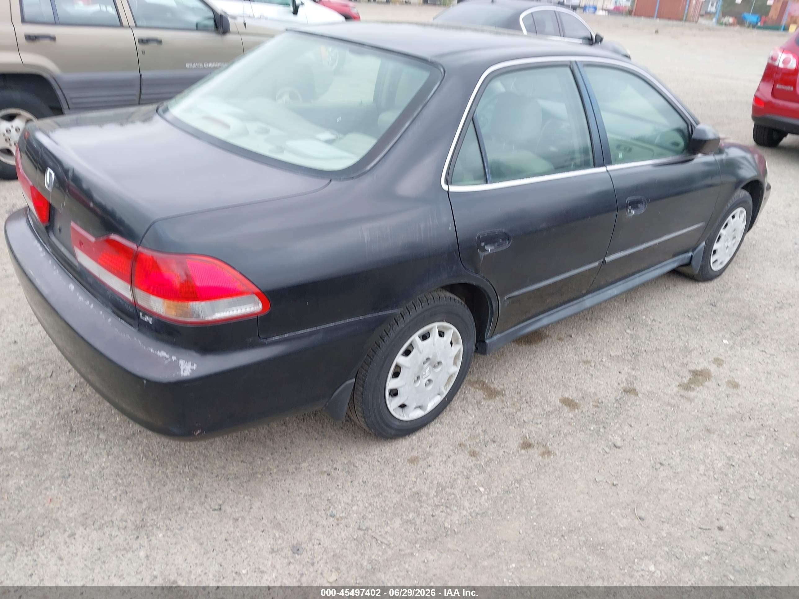 2002 Honda Accord 2.3 Lx Black vin: JHMCG56442C027251