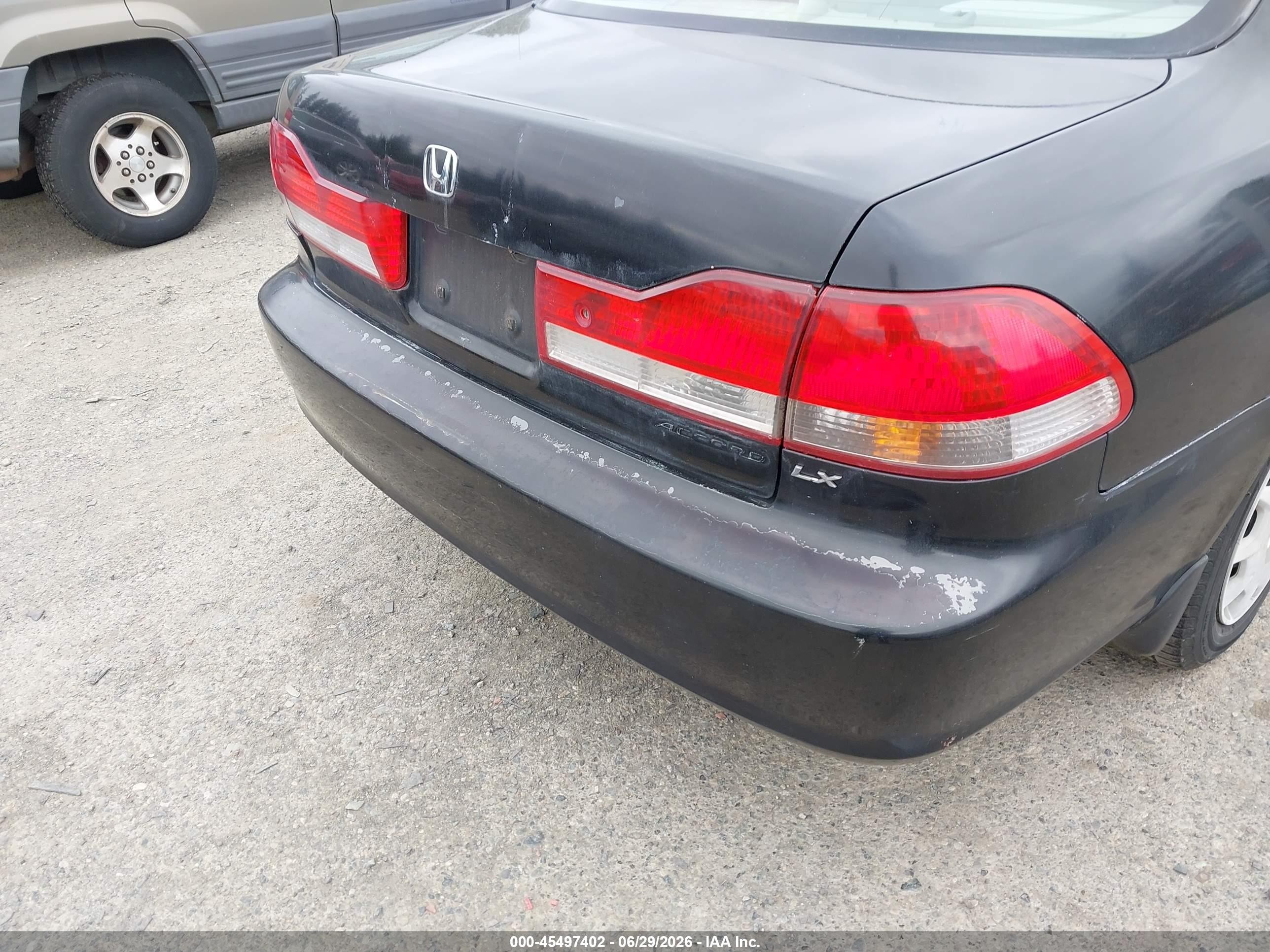 2002 Honda Accord 2.3 Lx Black vin: JHMCG56442C027251