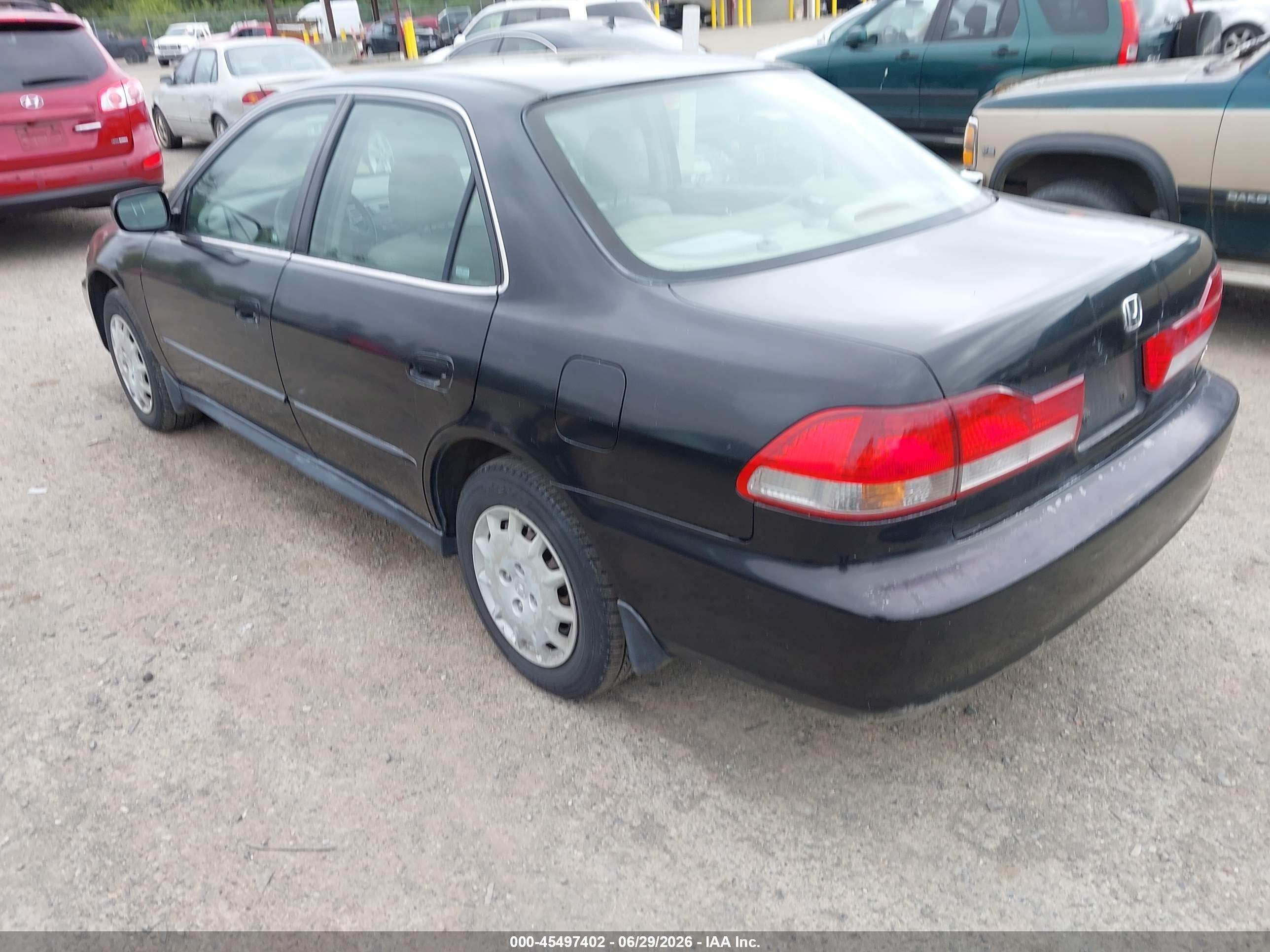 2002 Honda Accord 2.3 Lx Black vin: JHMCG56442C027251