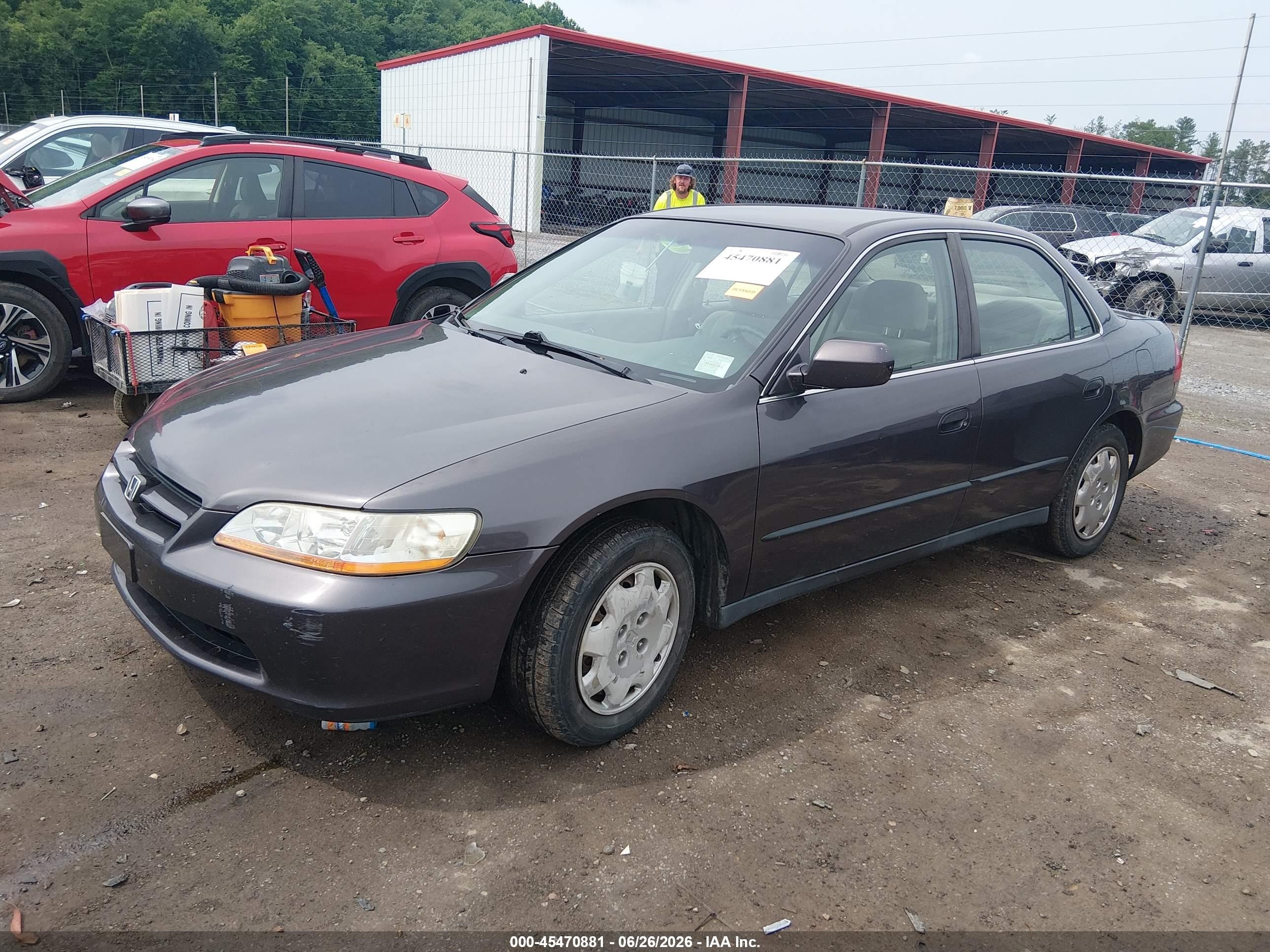 1999 Honda Accord Lx Gray vin: JHMCG5644XC021618