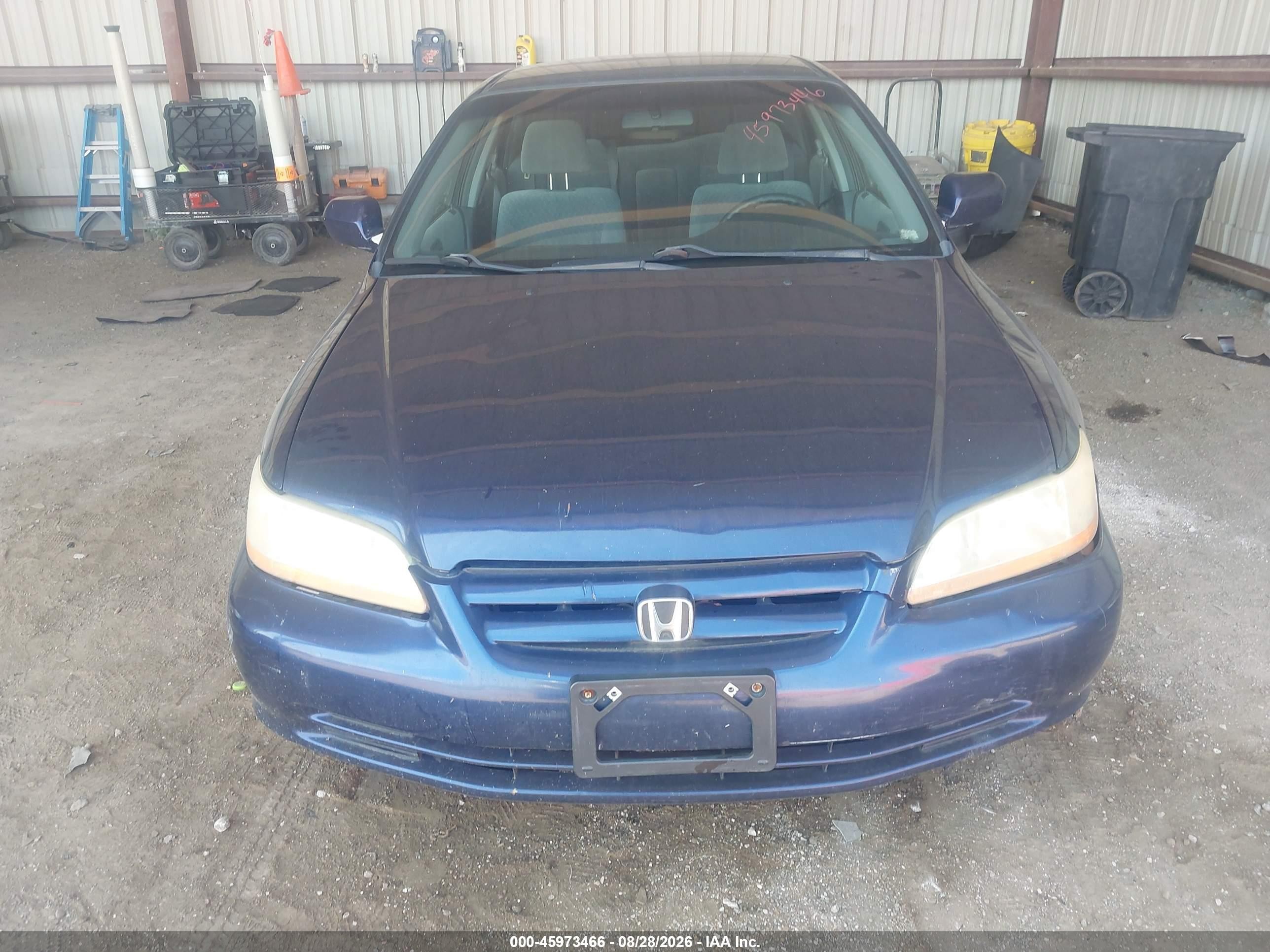 2002 Honda Accord 2.3 Lx Blue vin: JHMCG56452C001760