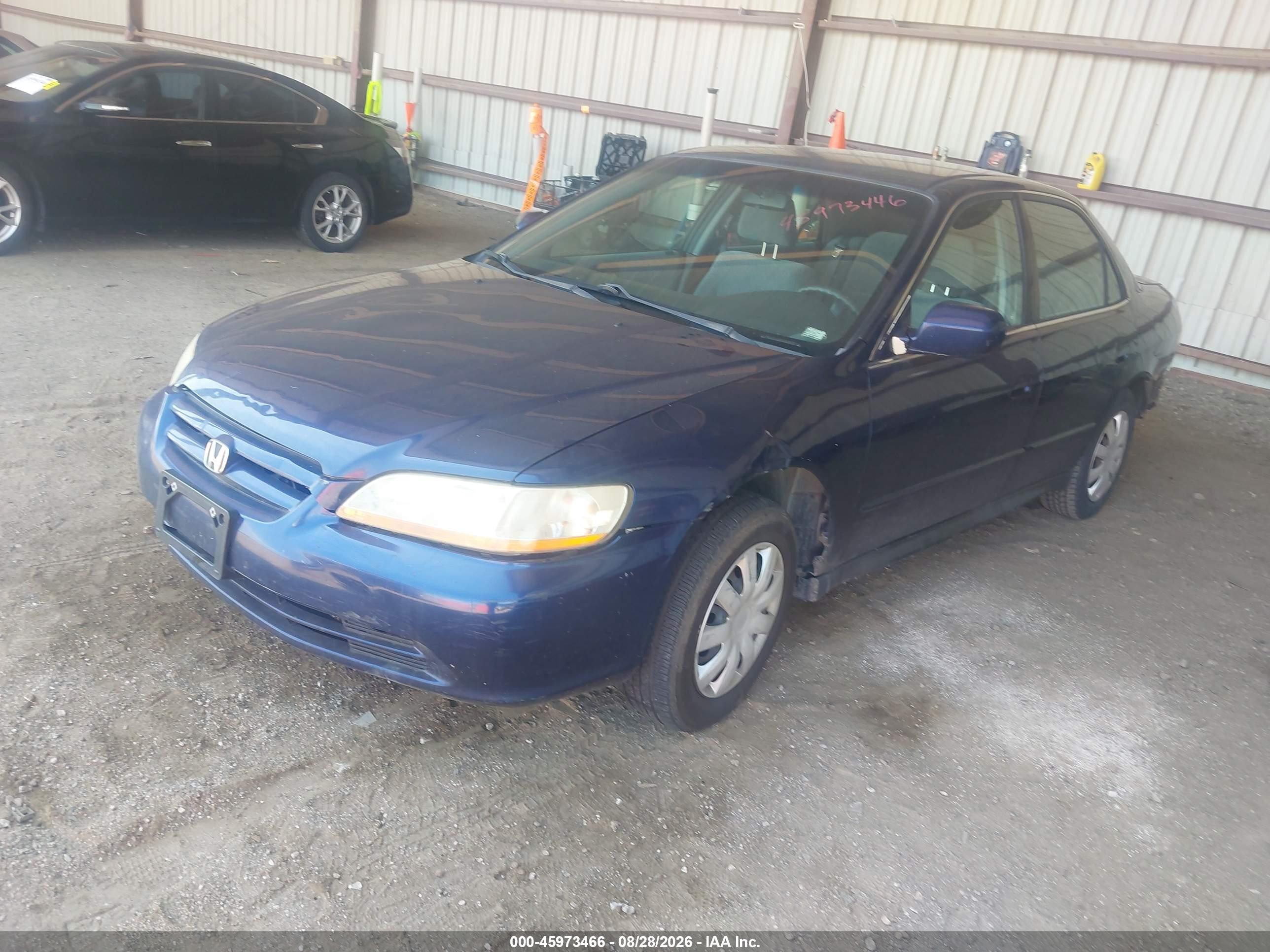 2002 Honda Accord 2.3 Lx Blue vin: JHMCG56452C001760