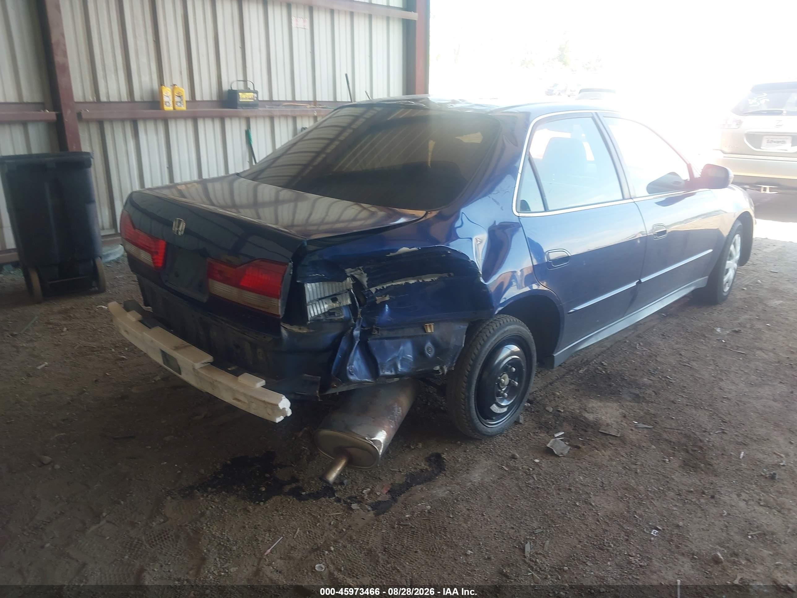 2002 Honda Accord 2.3 Lx Blue vin: JHMCG56452C001760