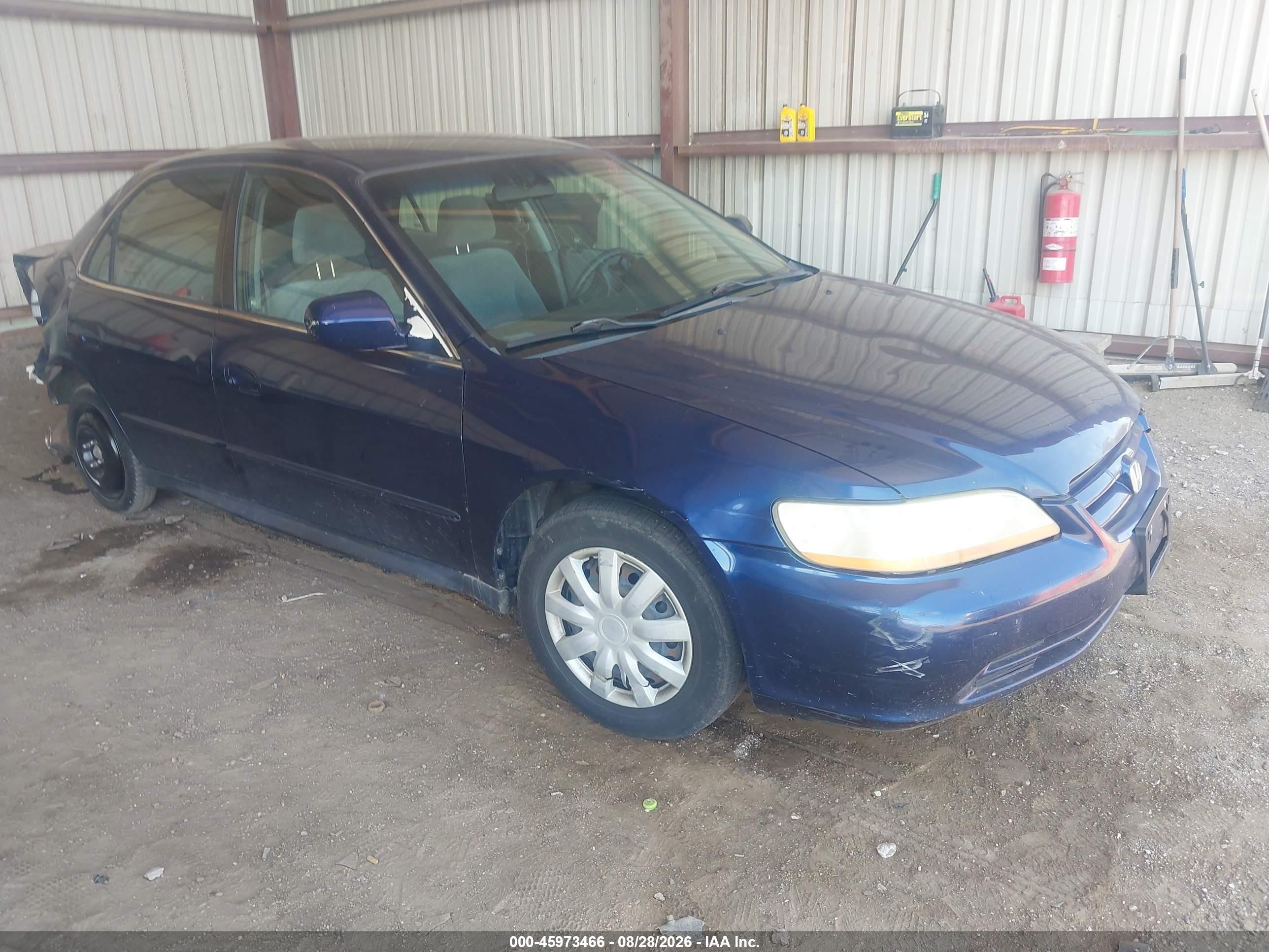 2002 Honda Accord 2.3 Lx Blue vin: JHMCG56452C001760