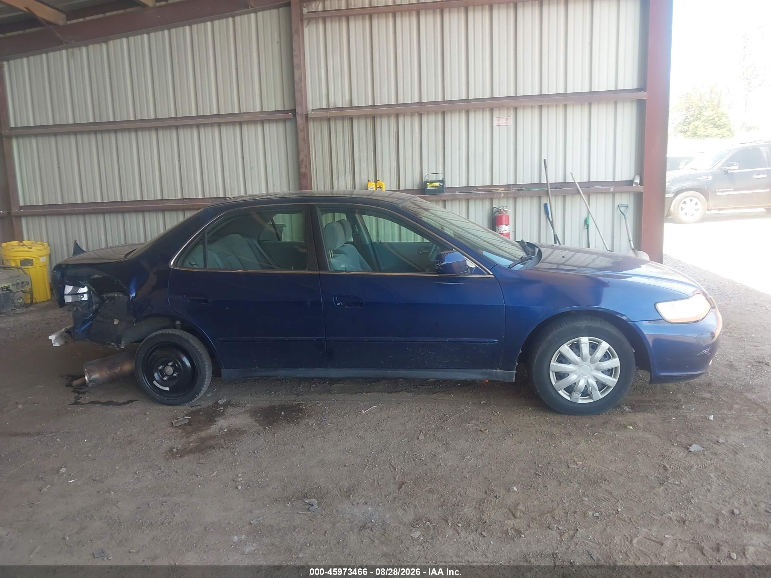 2002 Honda Accord 2.3 Lx Blue vin: JHMCG56452C001760