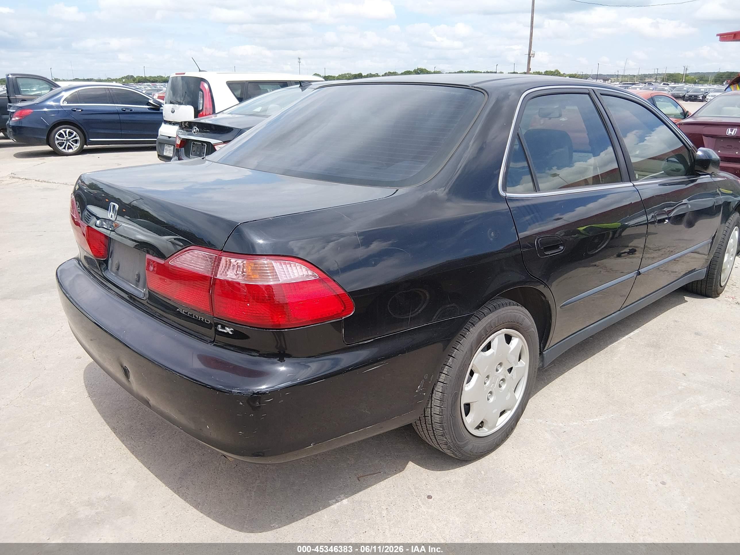 2000 Honda Accord 2.3 Lx Black vin: JHMCG5645YC039997