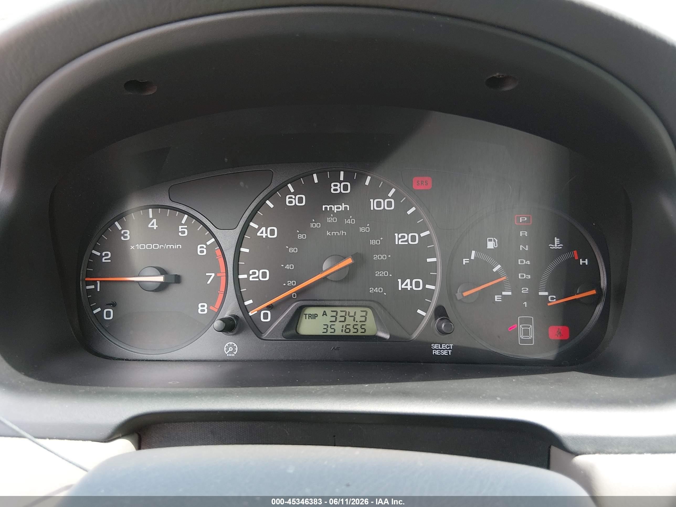2000 Honda Accord 2.3 Lx Black vin: JHMCG5645YC039997
