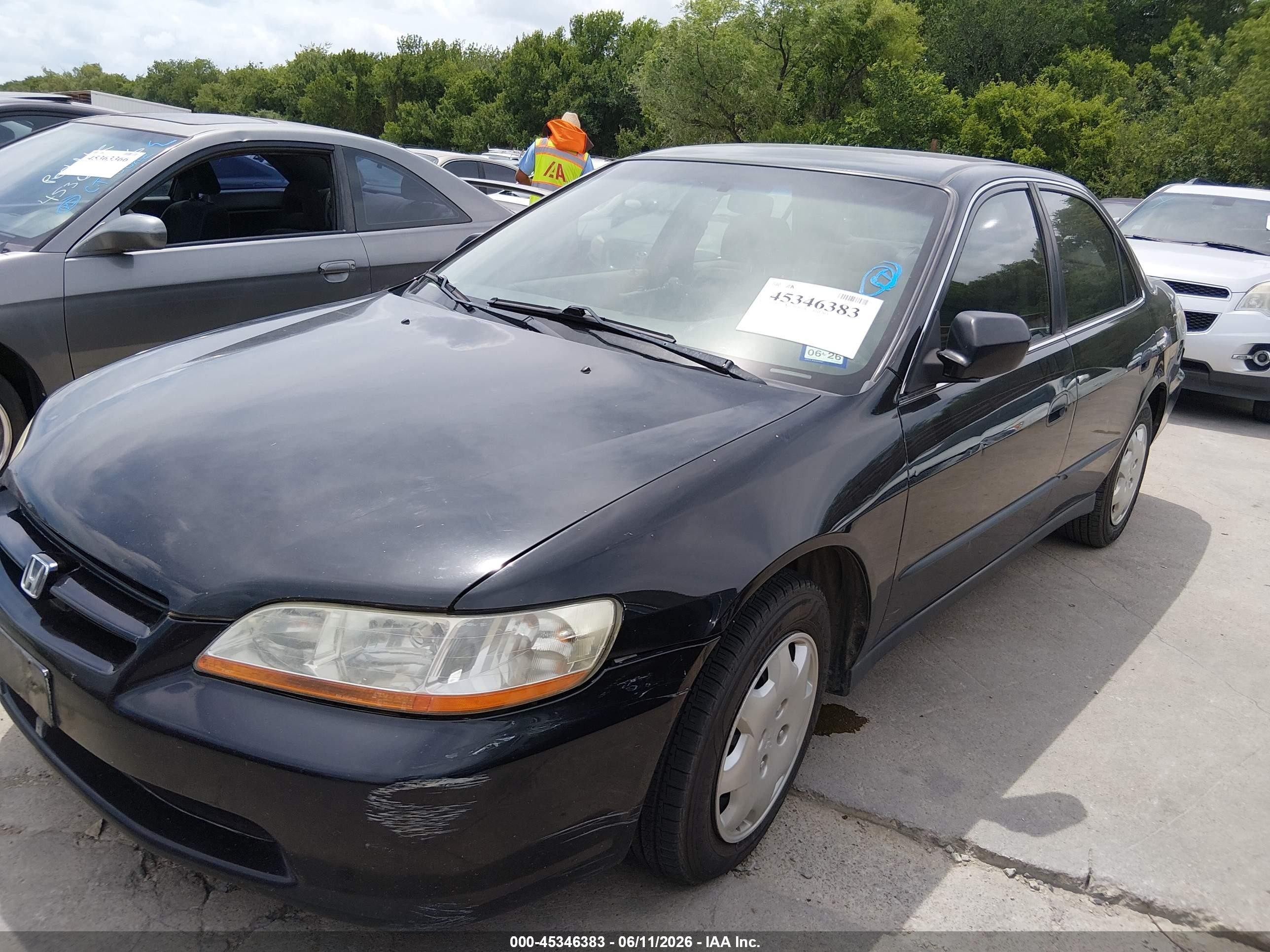 2000 Honda Accord 2.3 Lx Black vin: JHMCG5645YC039997