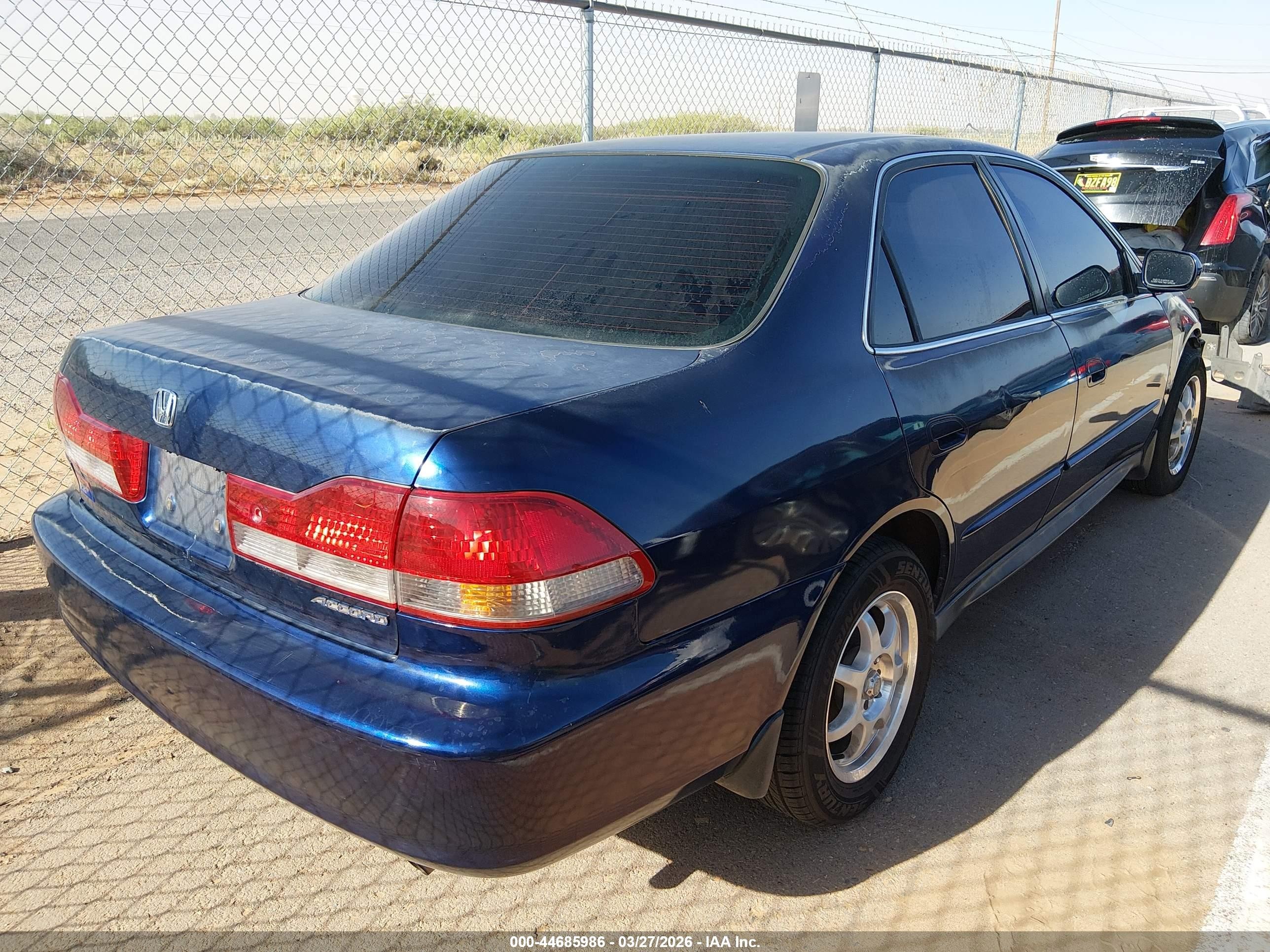 2001 Honda Accord 2.3 Lx Dark Blue vin: JHMCG56461C028688