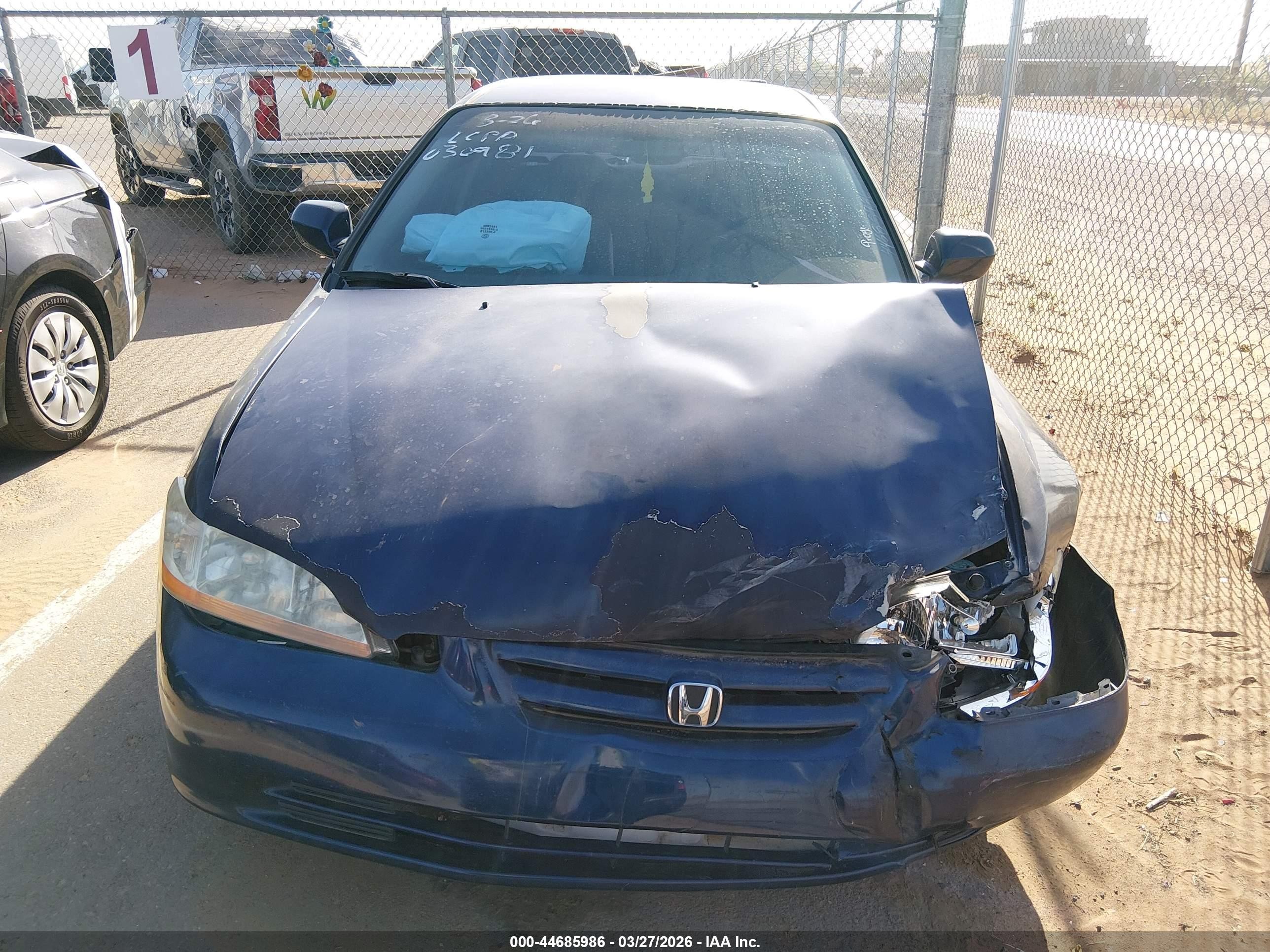 2001 Honda Accord 2.3 Lx Dark Blue vin: JHMCG56461C028688