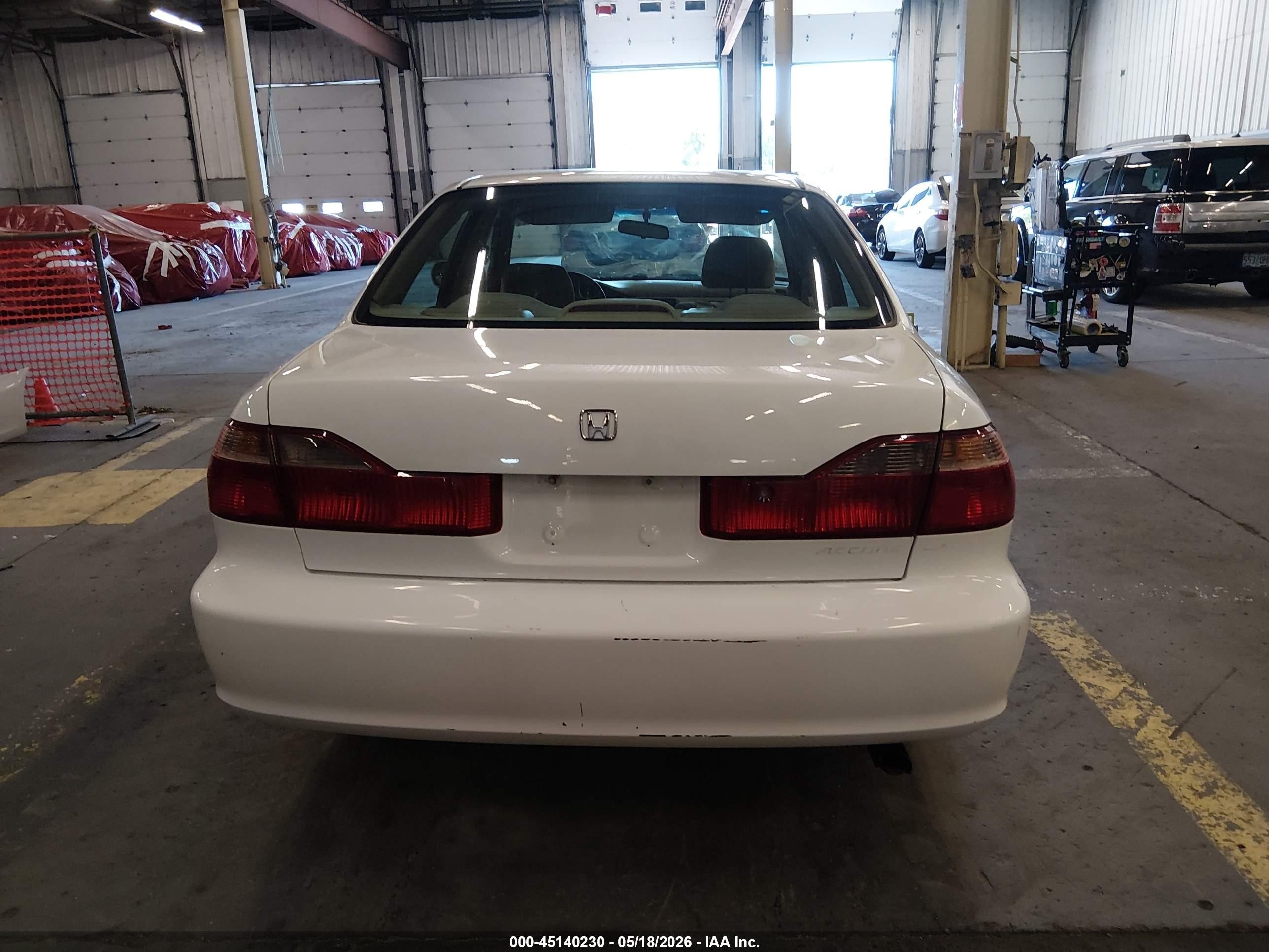 1999 Honda Accord Lx White vin: JHMCG5647XC003534