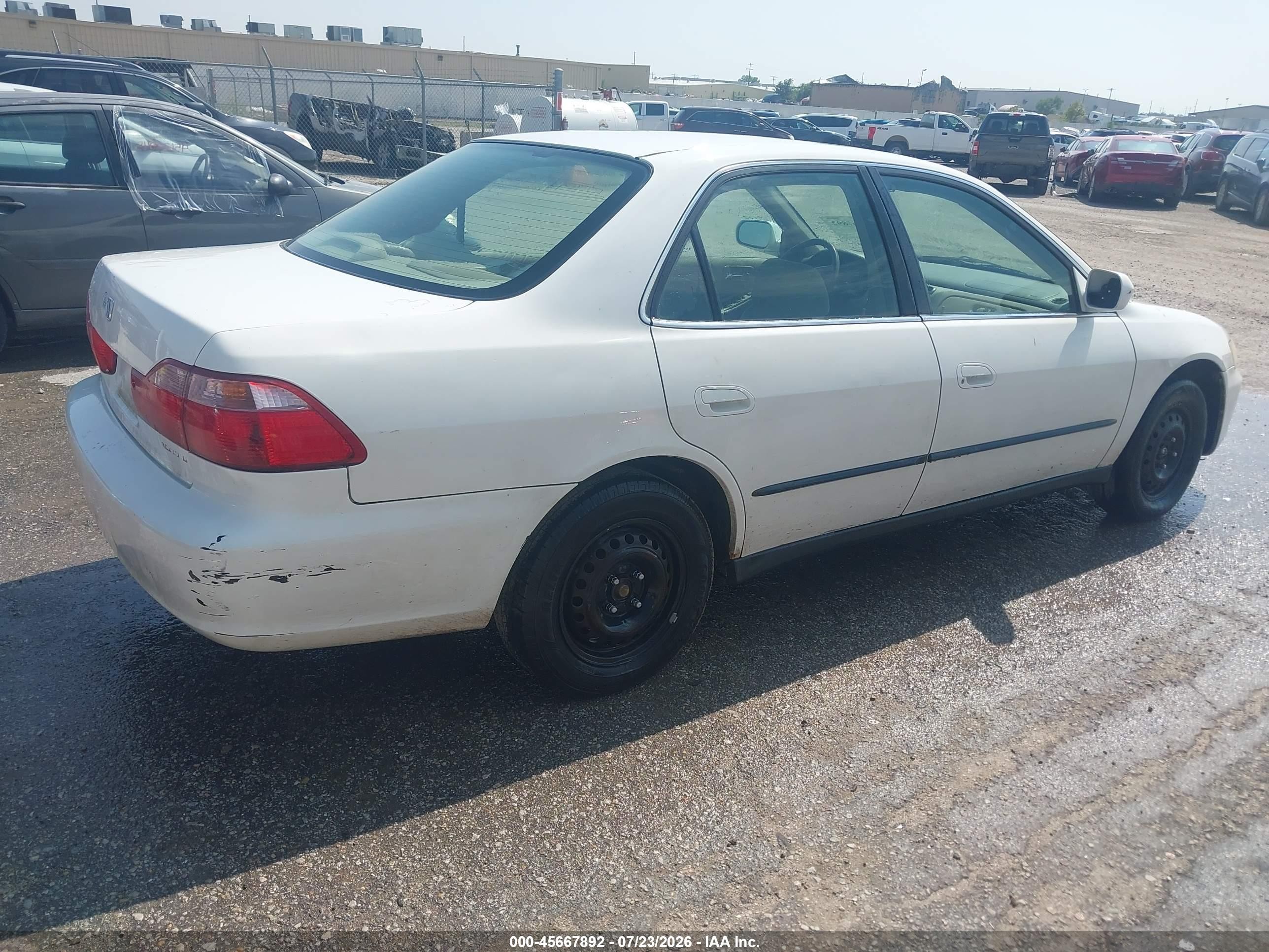 1999 Honda Accord Lx Белый vin: JHMCG5647XC030426