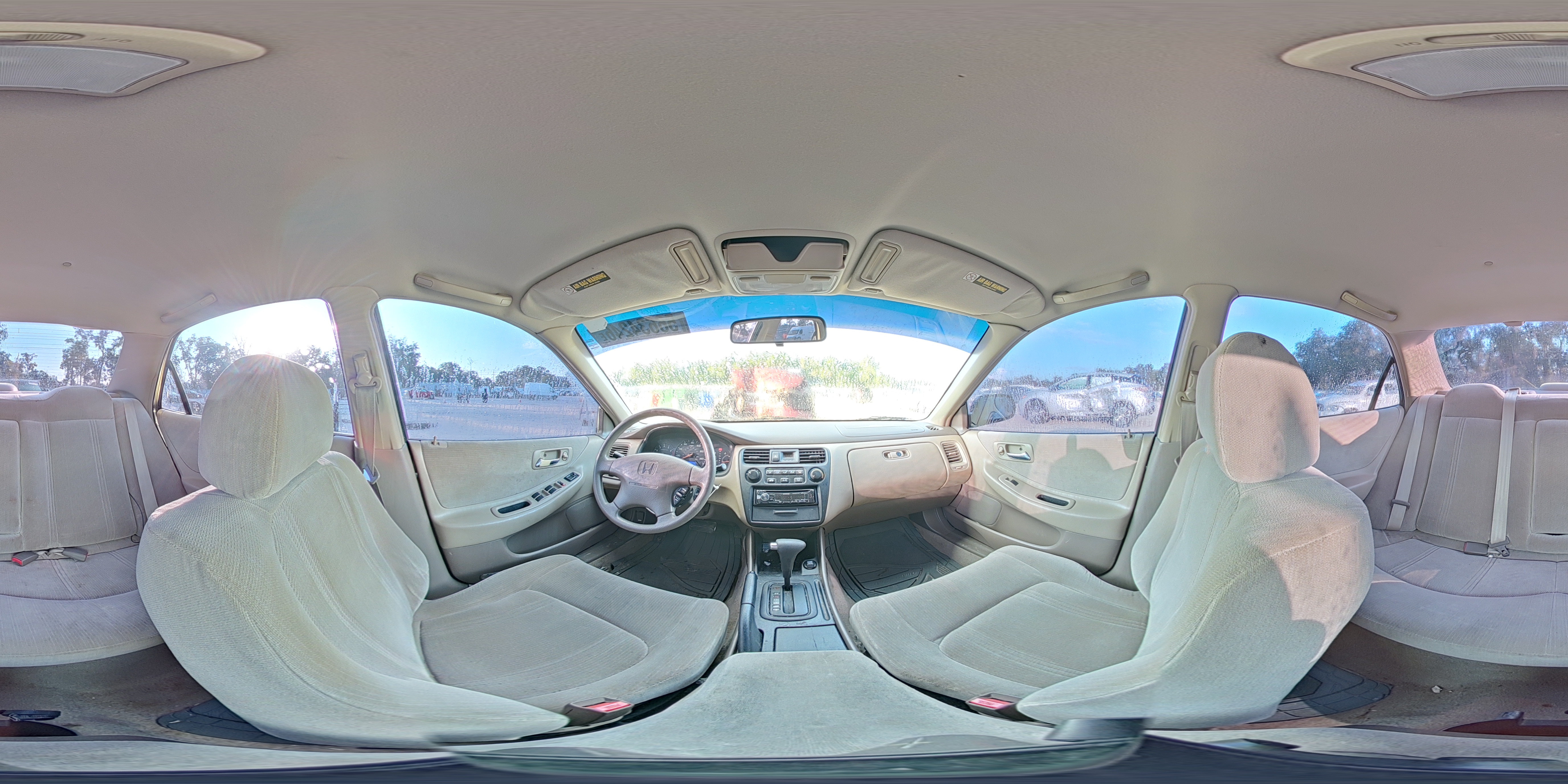1999 Honda Accord Lx White vin: JHMCG5648XC004174