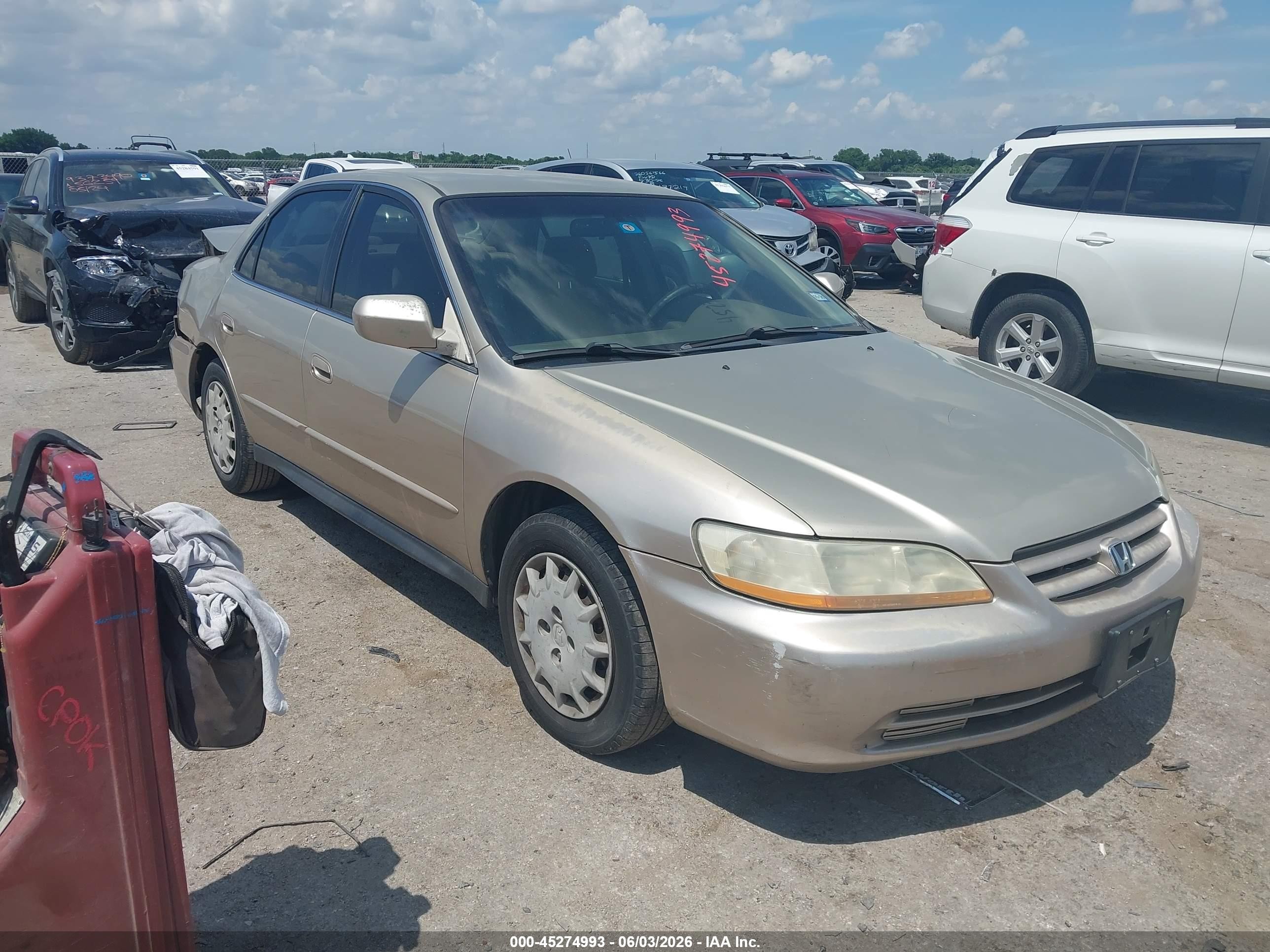 2001 Honda Accord 2.3 Lx Tan vin: JHMCG56491C021492