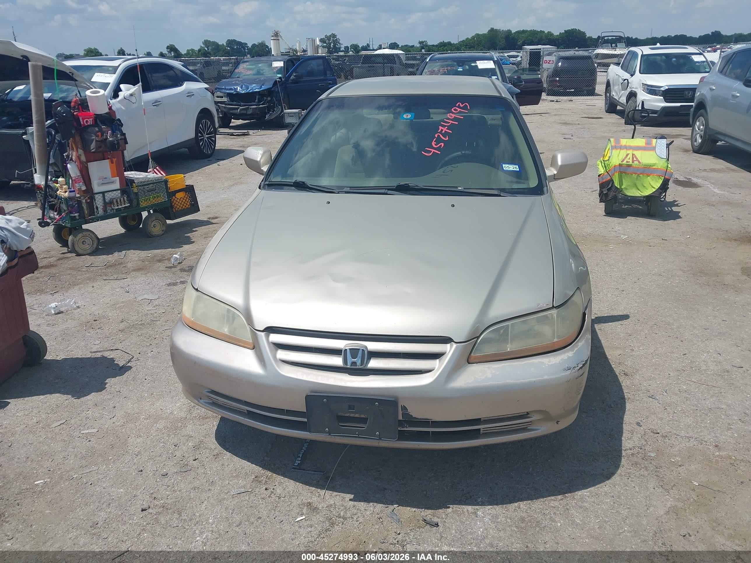 2001 Honda Accord 2.3 Lx Желто-коричневый vin: JHMCG56491C021492