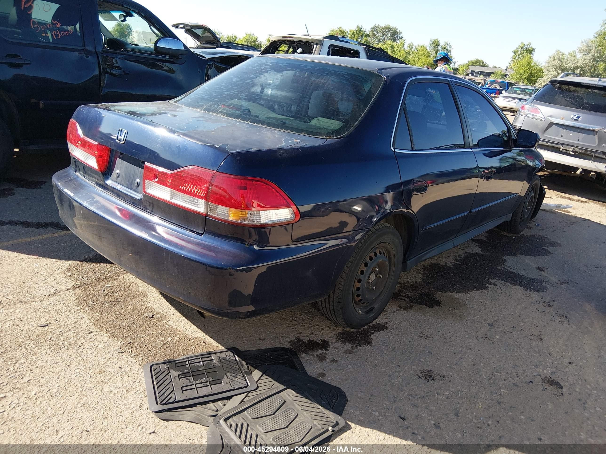 2001 Honda Accord 2.3 Lx Blue vin: JHMCG56491C025929
