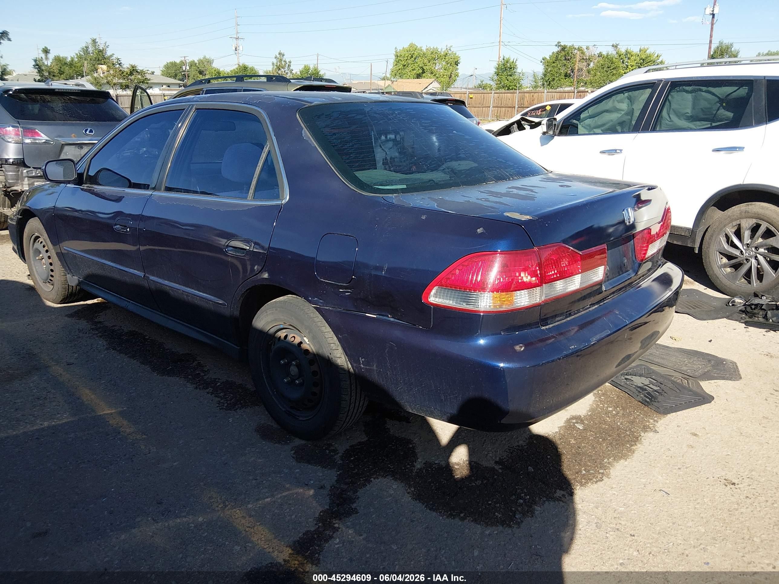 2001 Honda Accord 2.3 Lx Blue vin: JHMCG56491C025929