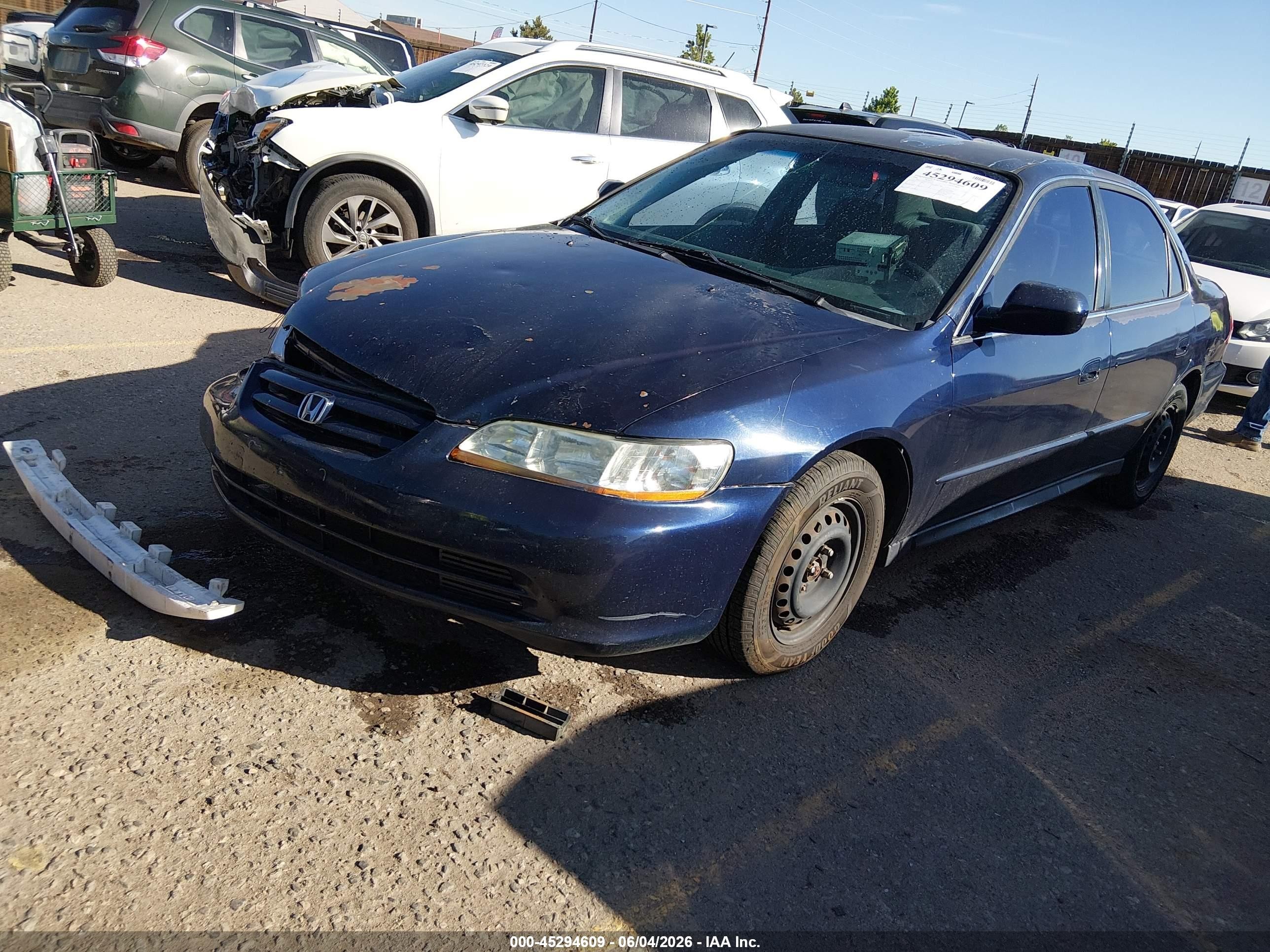 2001 Honda Accord 2.3 Lx Blue vin: JHMCG56491C025929