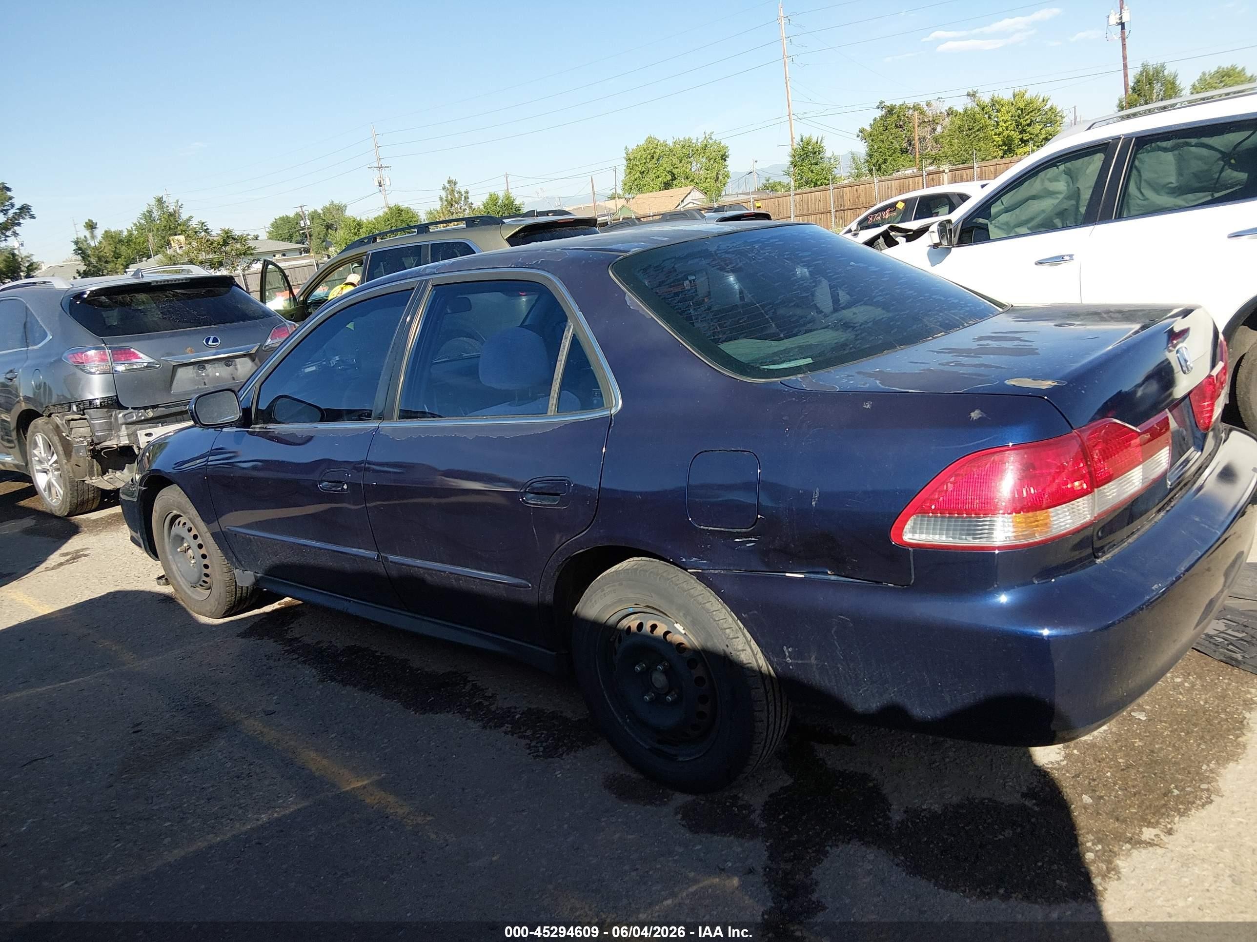 2001 Honda Accord 2.3 Lx Blue vin: JHMCG56491C025929
