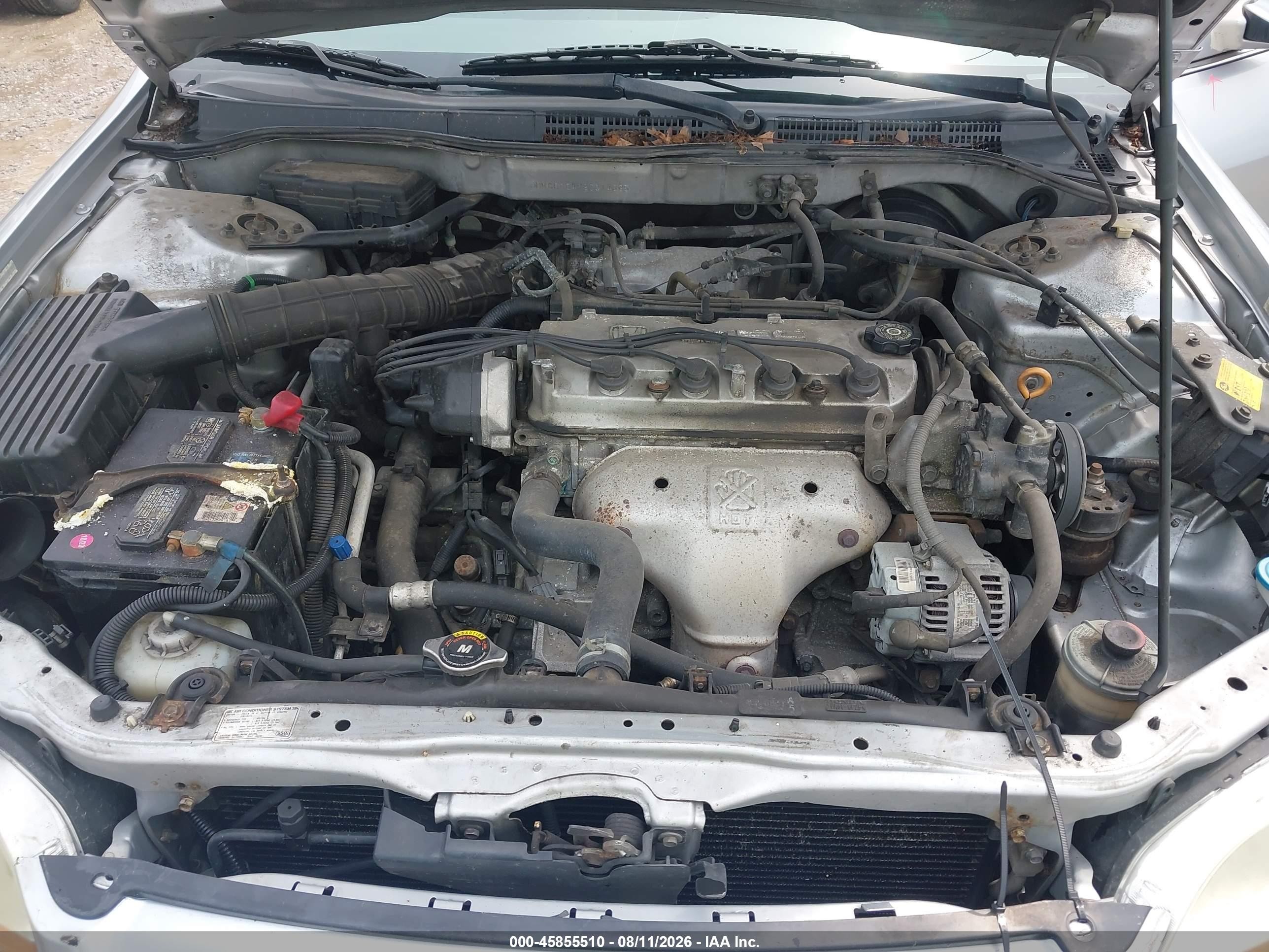 2002 Honda Accord 2.3 Lx Silver vin: JHMCG56492C014365