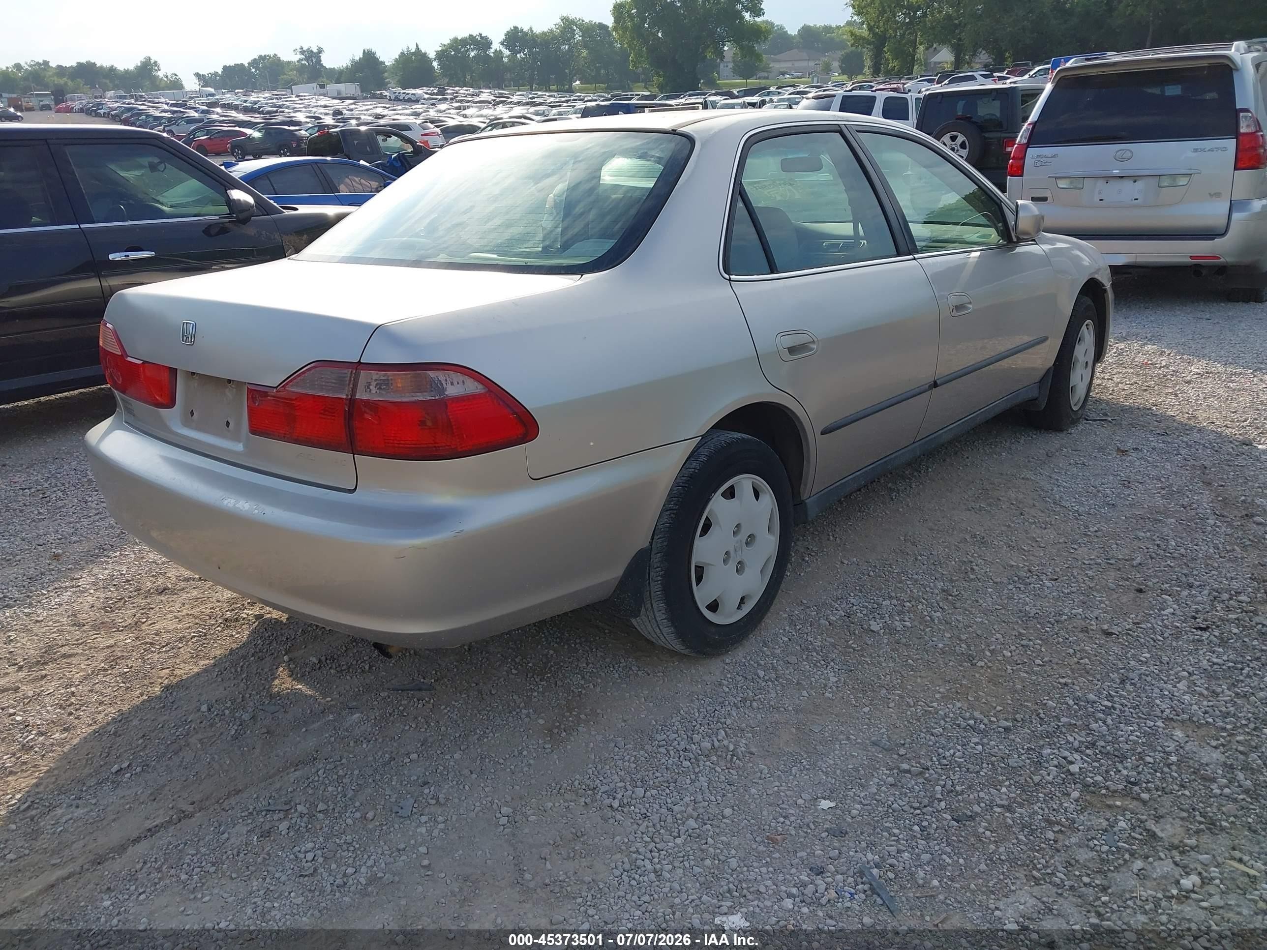 1999 Honda Accord Lx Beige vin: JHMCG5649XC006029