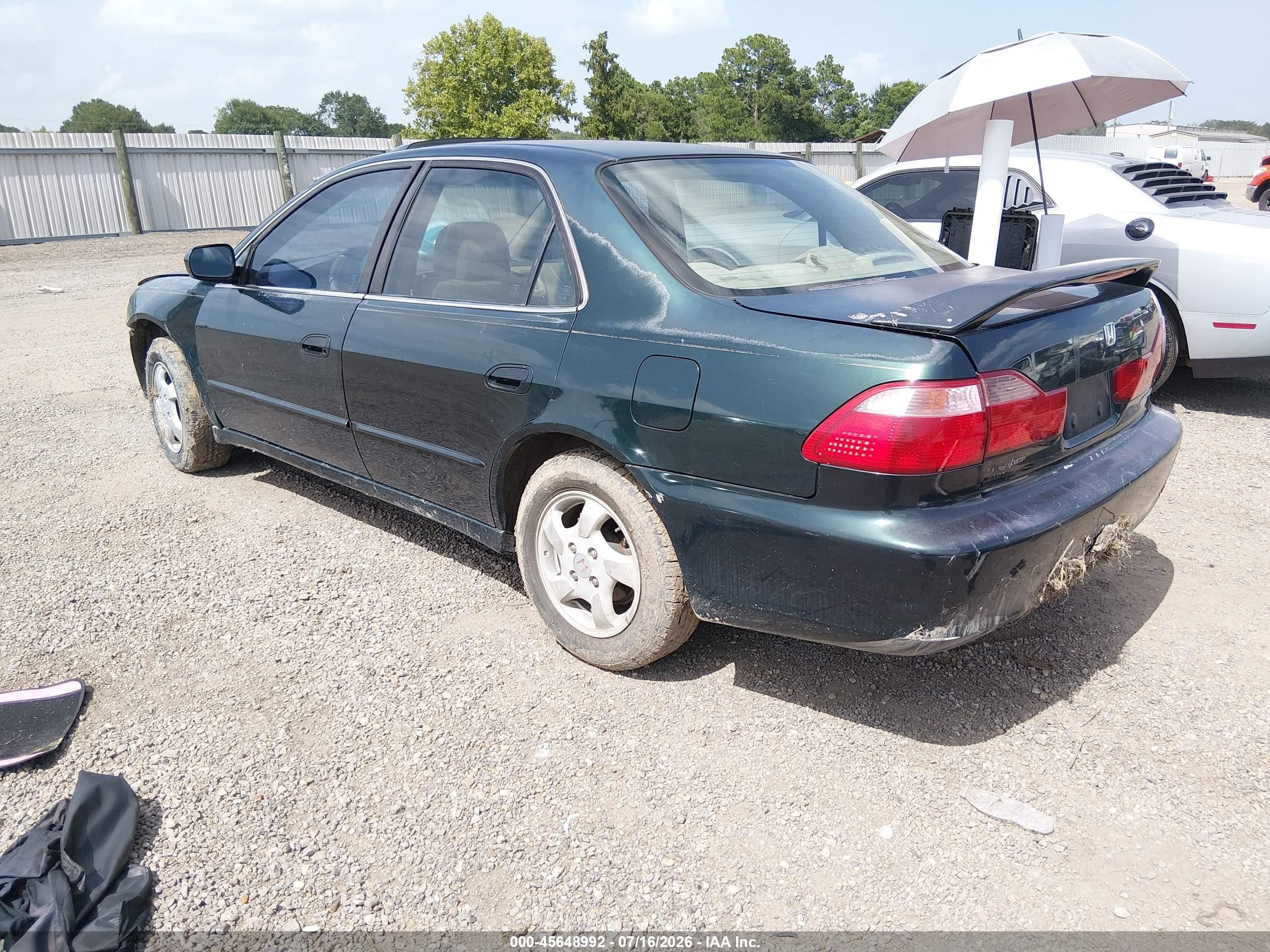 1999 Honda Accord Ex Green vin: JHMCG5654XC041733