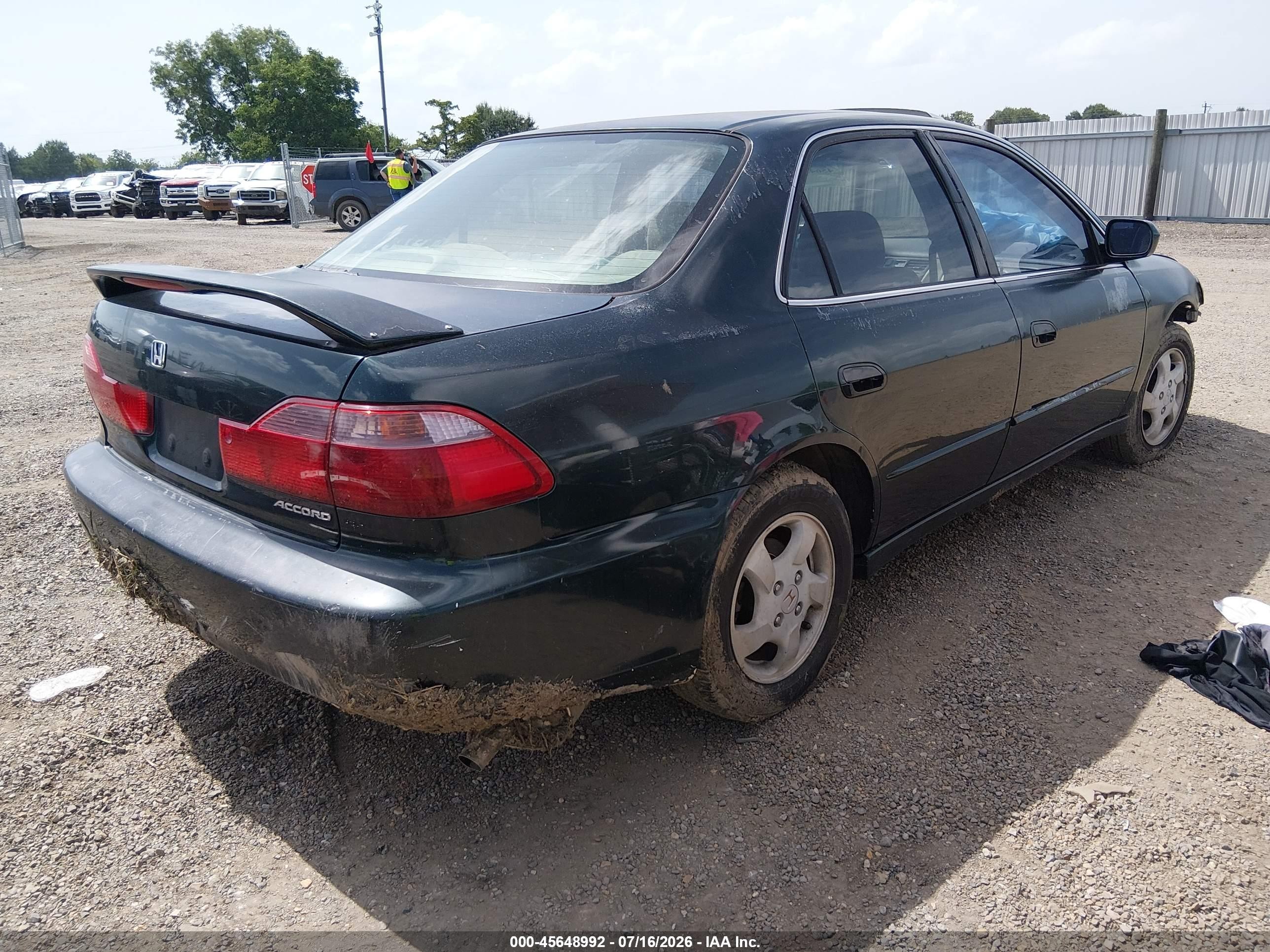 1999 Honda Accord Ex Green vin: JHMCG5654XC041733