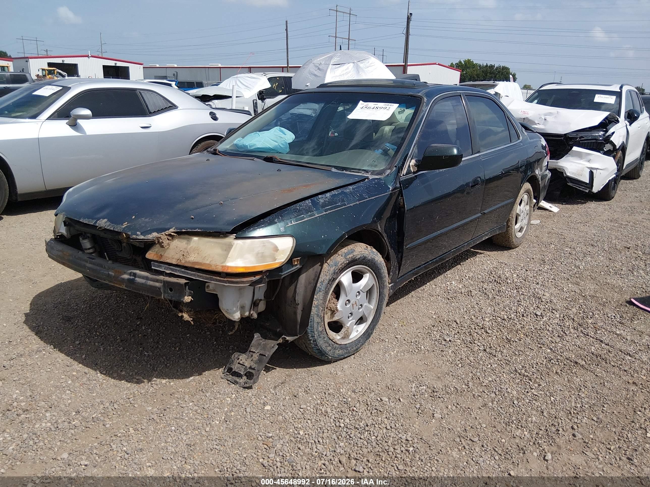 1999 Honda Accord Ex Green vin: JHMCG5654XC041733