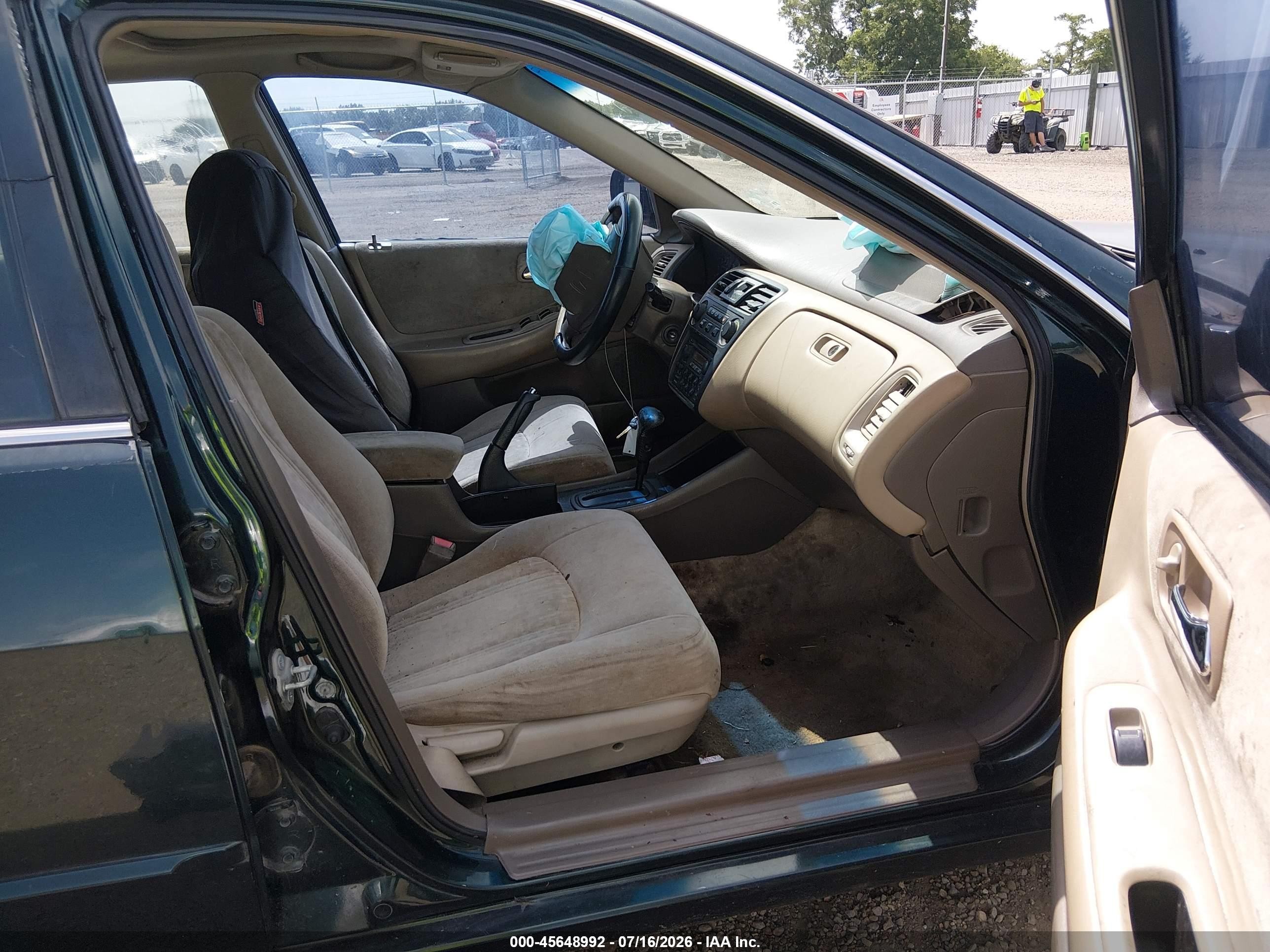 1999 Honda Accord Ex Green vin: JHMCG5654XC041733