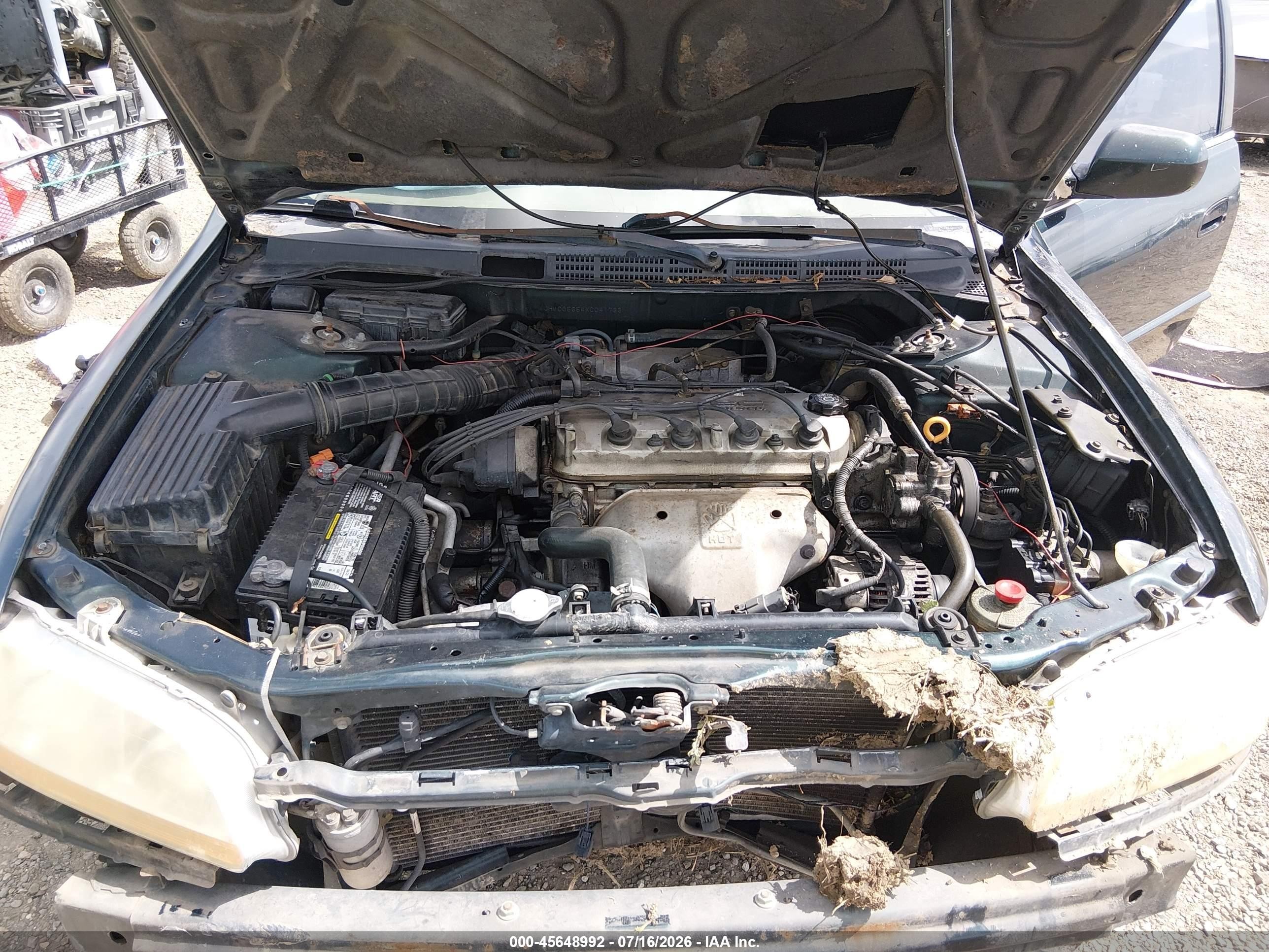 1999 Honda Accord Ex Green vin: JHMCG5654XC041733