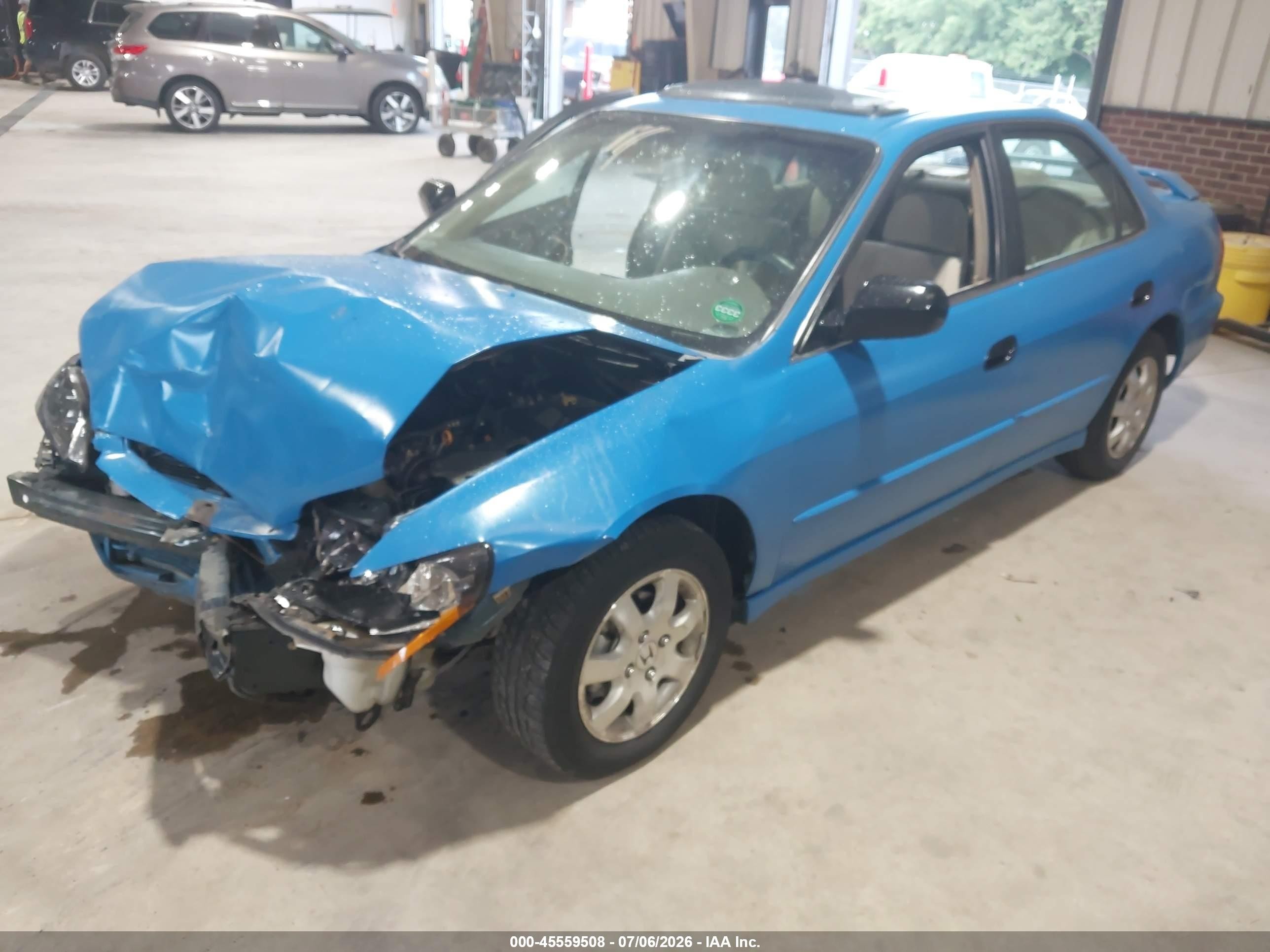 1999 Honda Accord Ex Blue vin: JHMCG5654XC060038