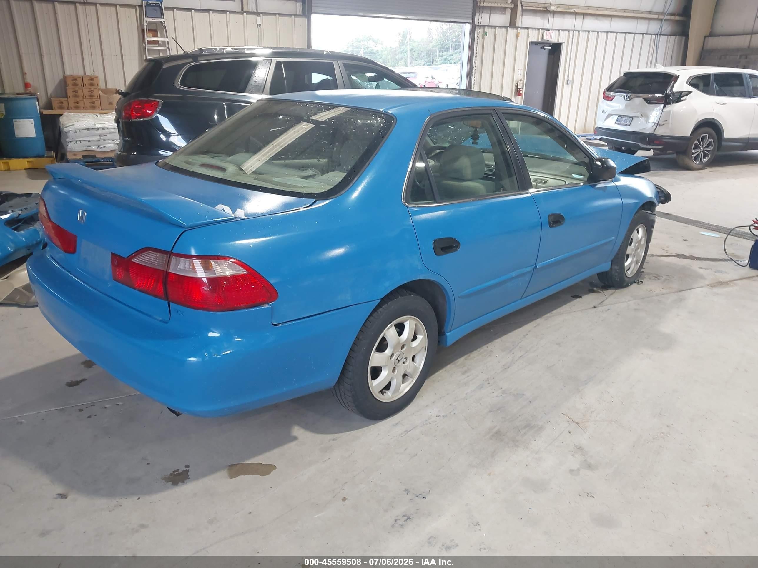 1999 Honda Accord Ex Blue vin: JHMCG5654XC060038