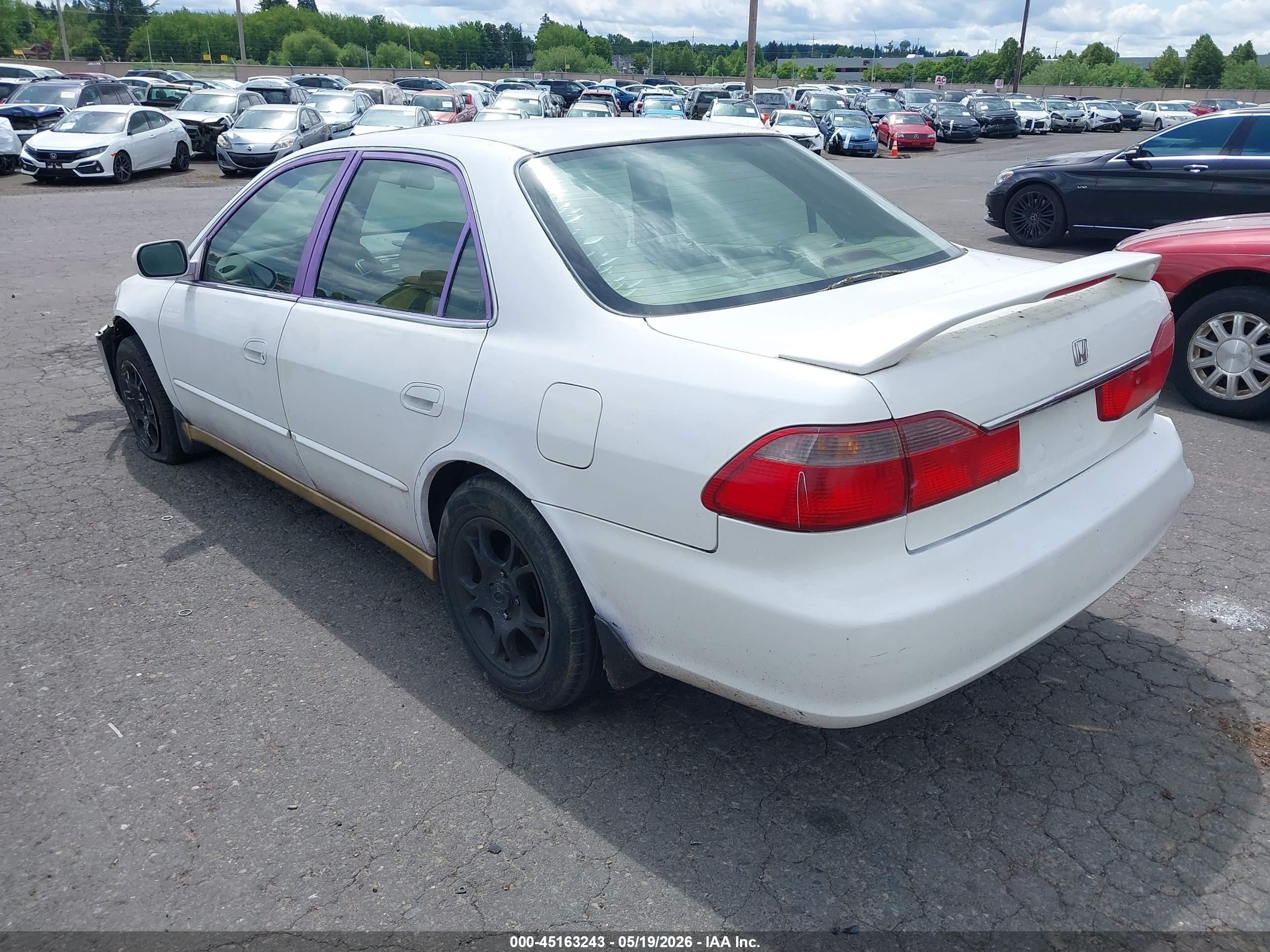 1999 Honda Accord Ex Белый vin: JHMCG5656XC040292
