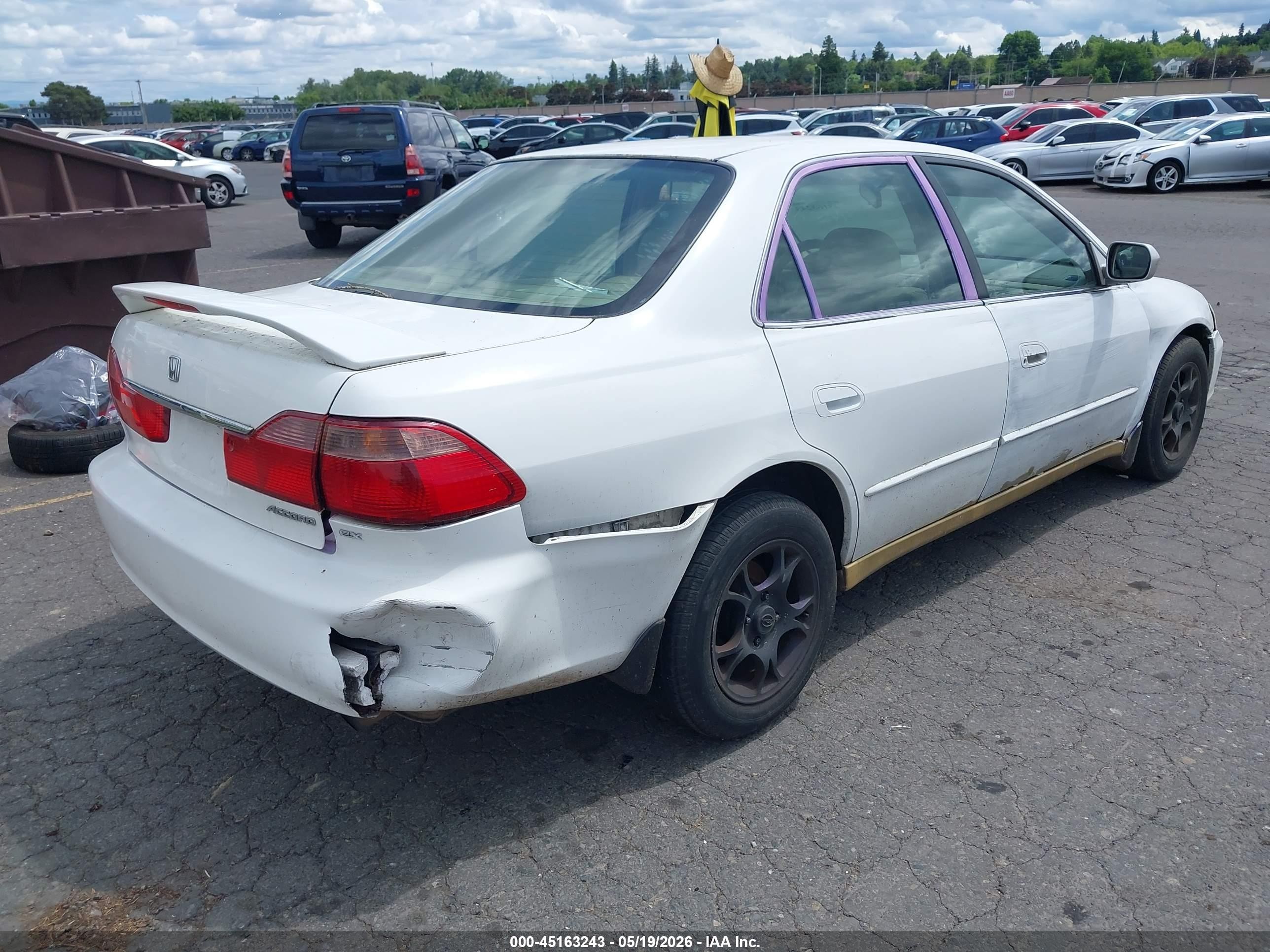 1999 Honda Accord Ex Белый vin: JHMCG5656XC040292