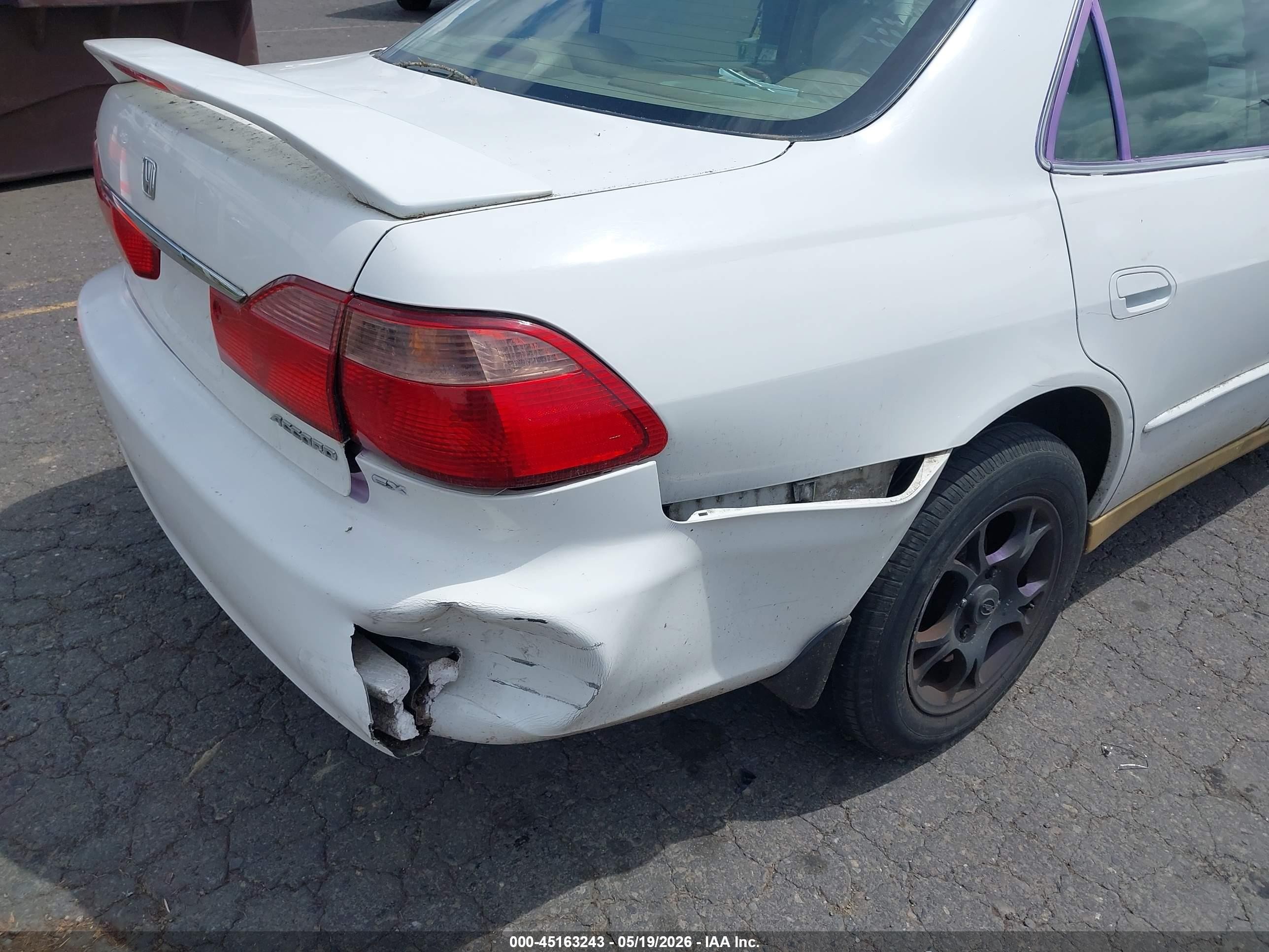 1999 Honda Accord Ex Белый vin: JHMCG5656XC040292