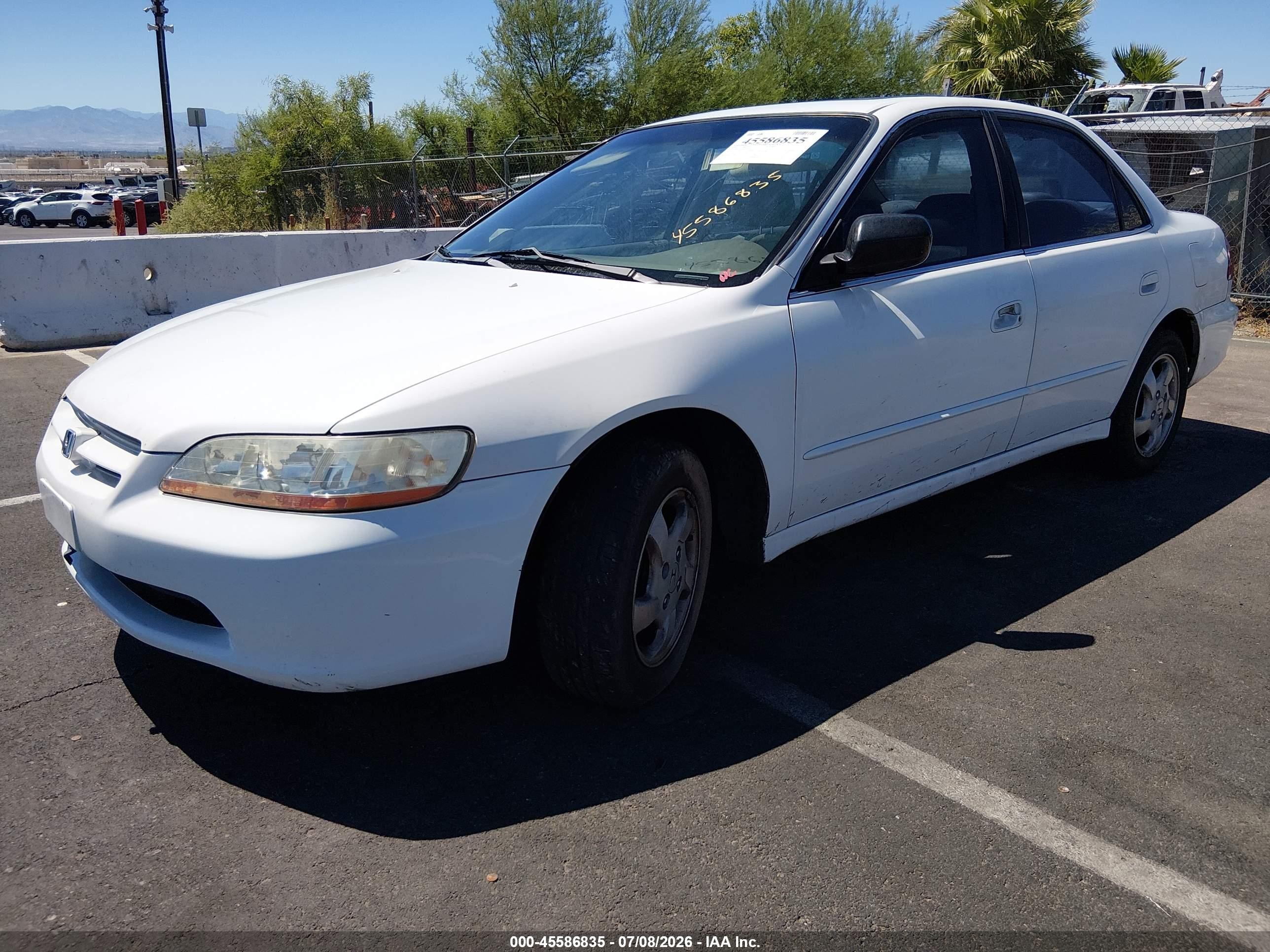 1999 Honda Accord Ex White vin: JHMCG5657XC061264