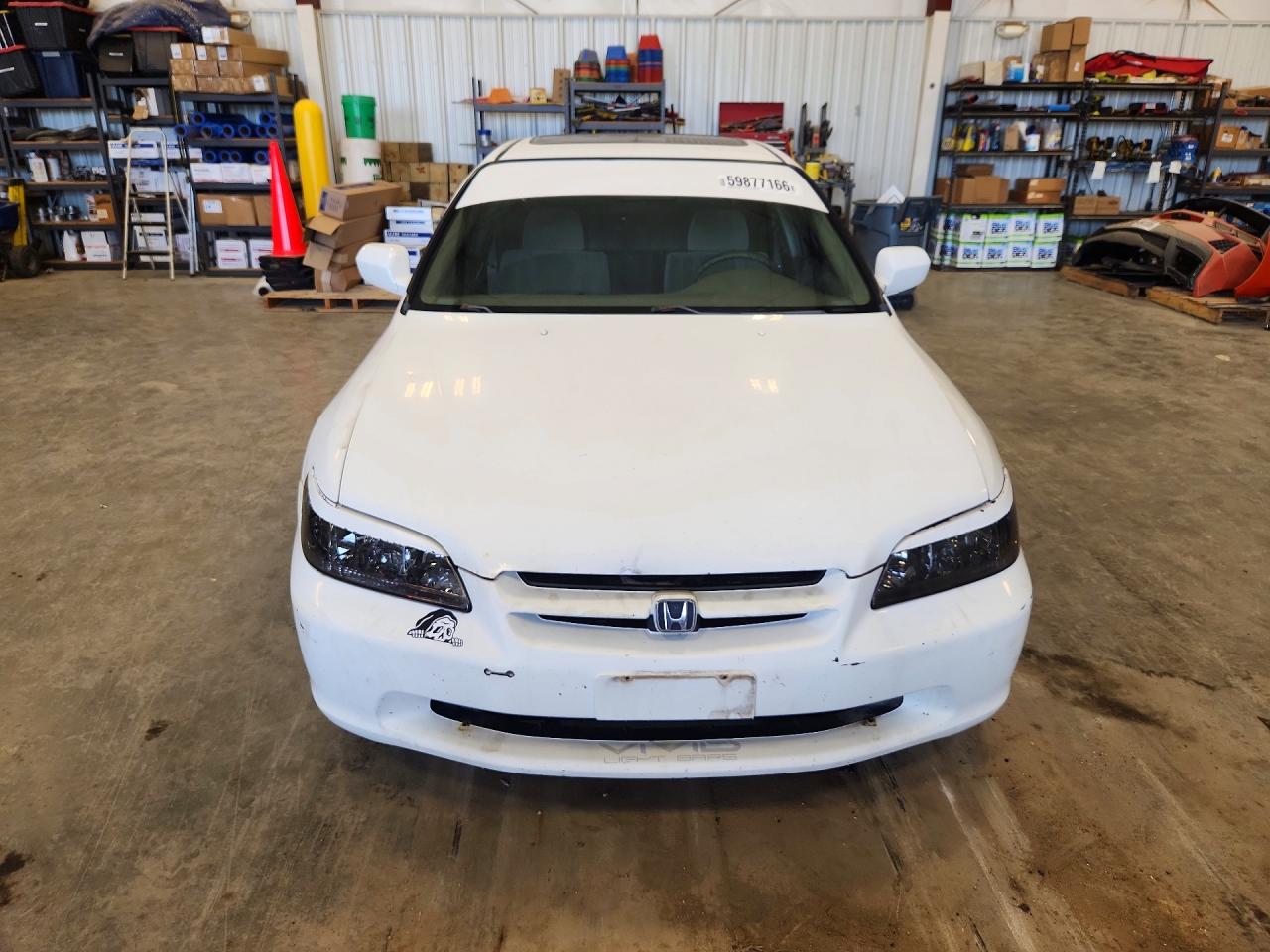 1999 Honda Accord Ex White vin: JHMCG5658XC031657