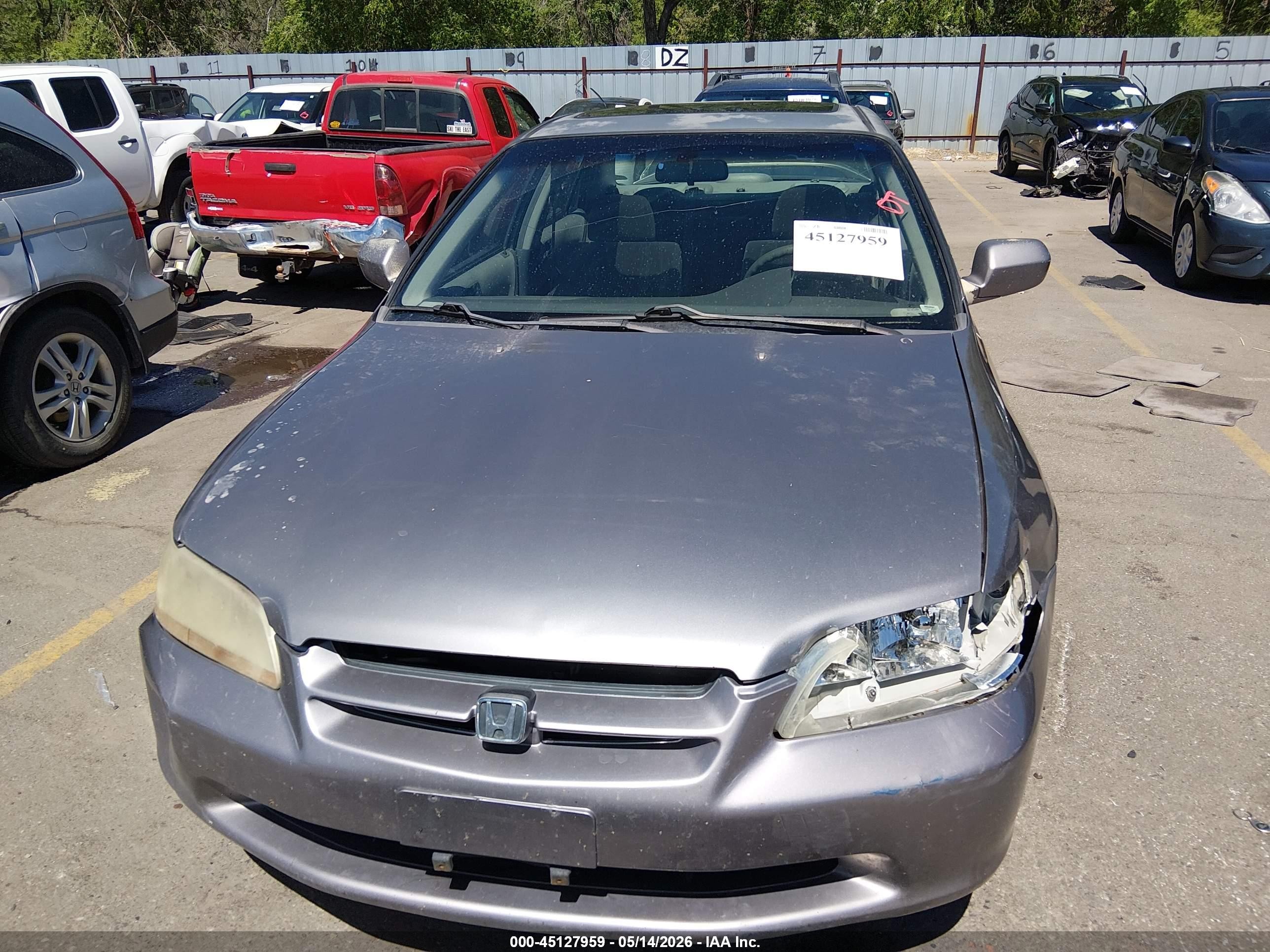 2000 Honda Accord 2.3 Ex Серый vin: JHMCG5658YC042627