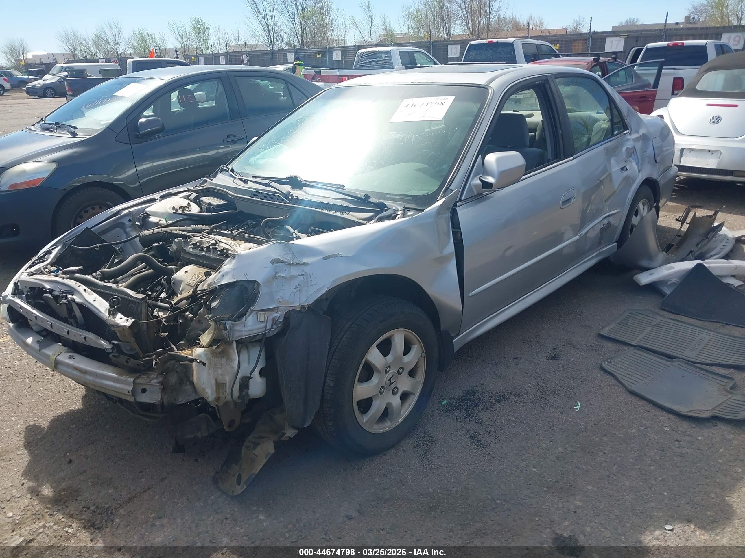 2002 Honda Accord 2.3 Ex Gray vin: JHMCG56612C013504