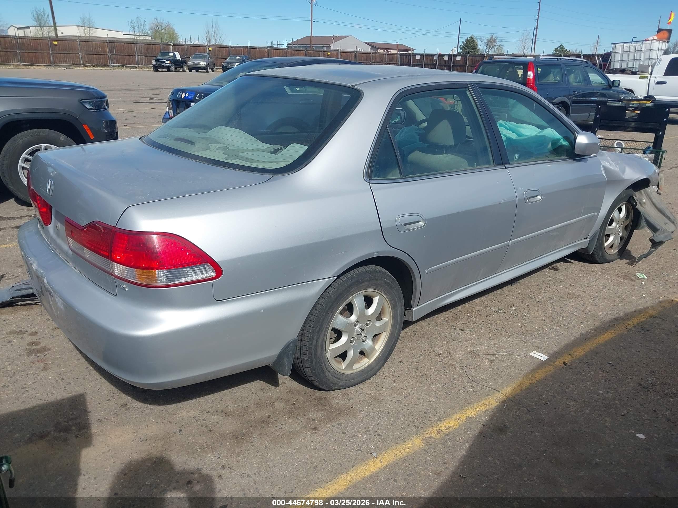 2002 Honda Accord 2.3 Ex Gray vin: JHMCG56612C013504